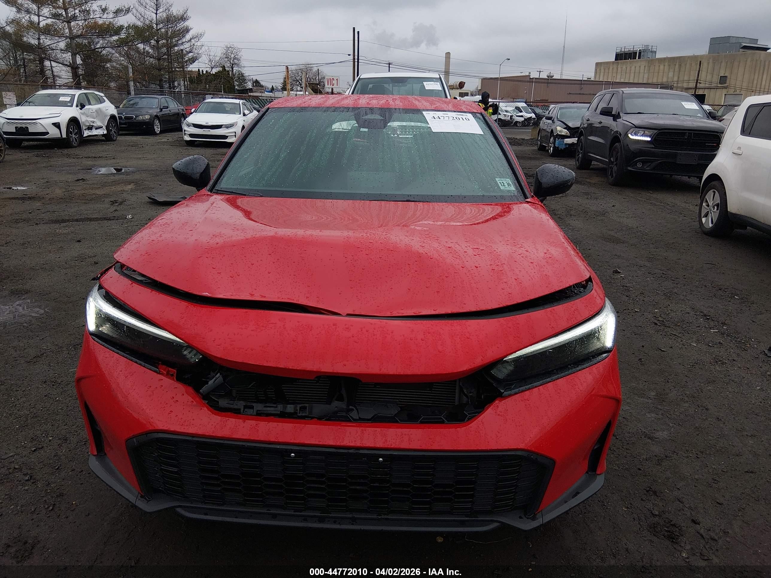 2026 Honda Civic Sport Красный vin: 19XFL2H81TE002570