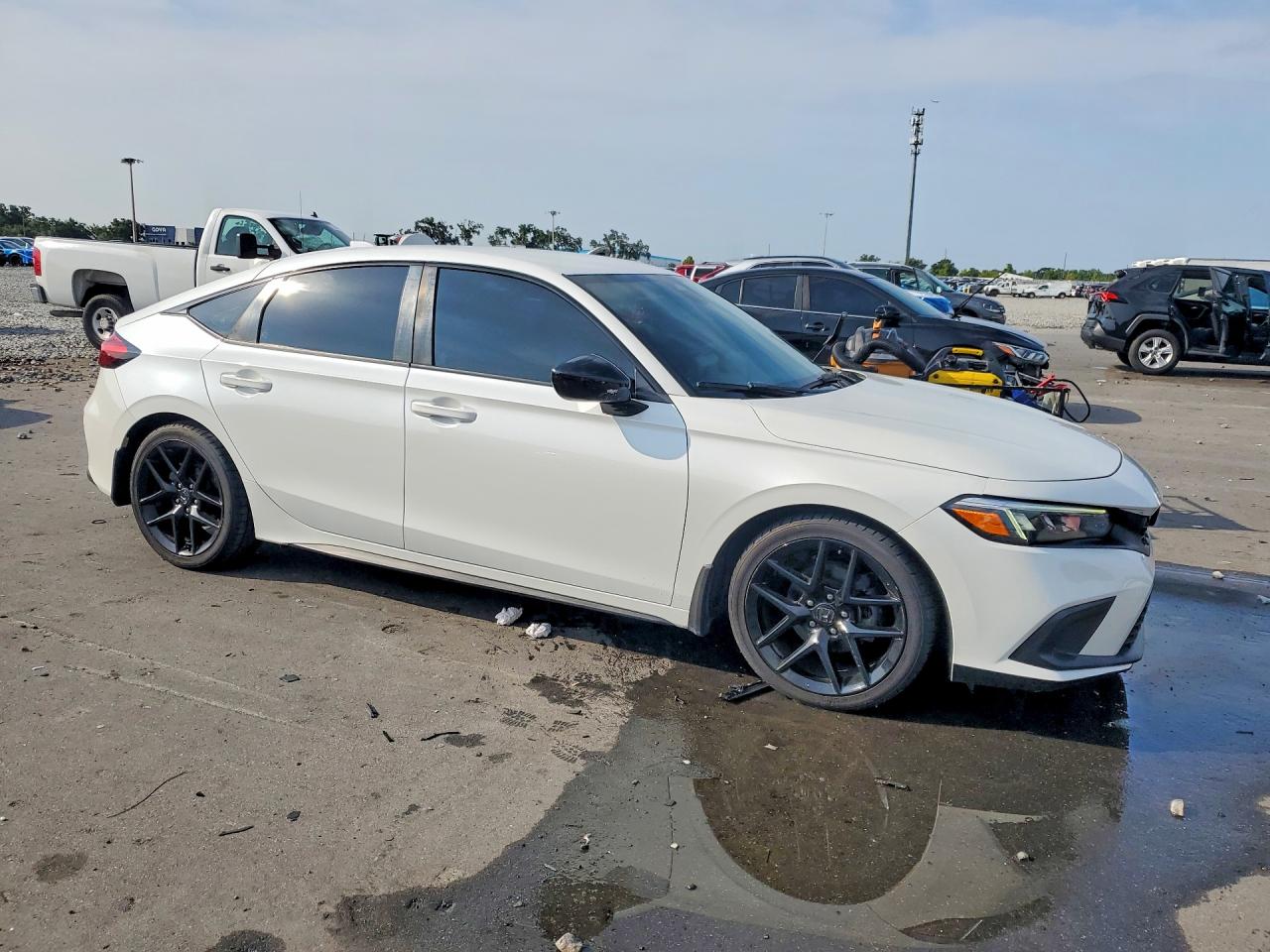 2022 Honda Civic Sport White vin: 19XFL2H82NE019106