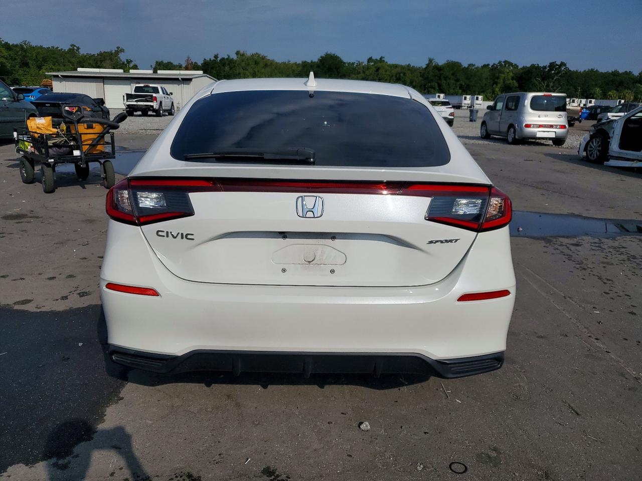 2022 Honda Civic Sport White vin: 19XFL2H82NE019106