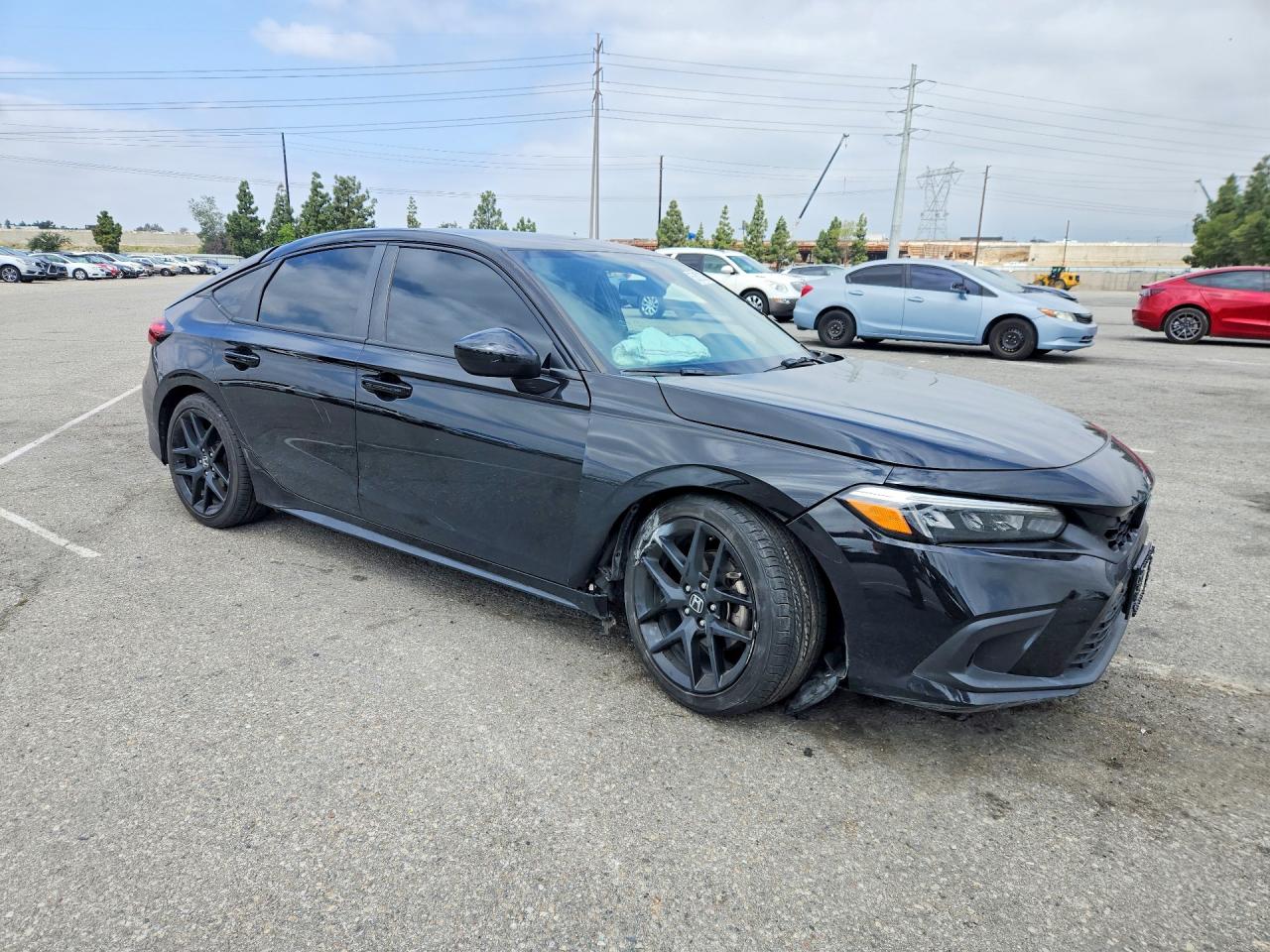 2023 Honda Civic Sport Черный vin: 19XFL2H83PE001958