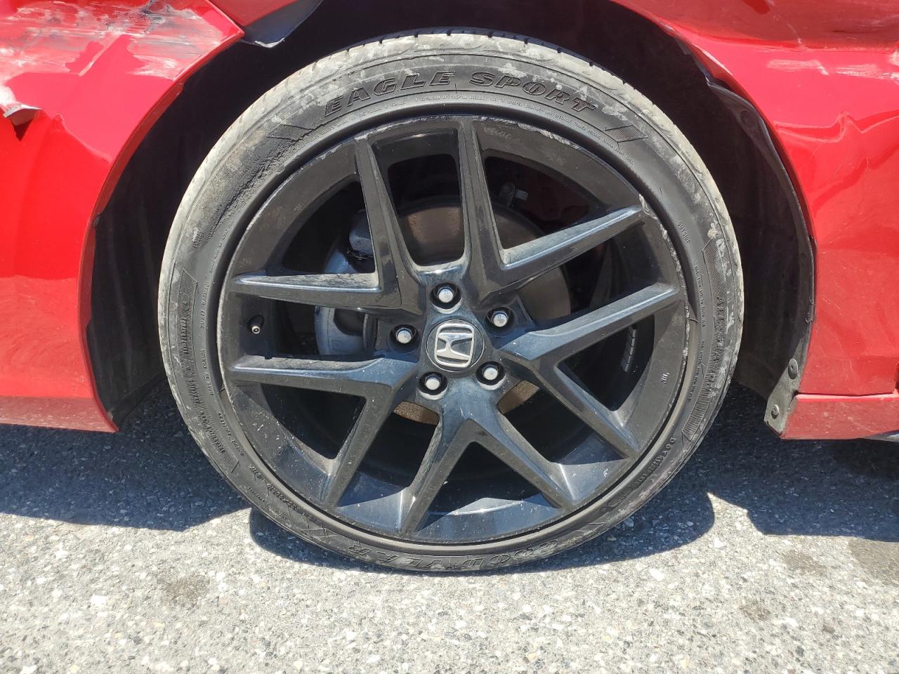 2024 Honda Civic Sport Red vin: 19XFL2H83RE034218 Damage: Left Front Wheel, Curb Rash, > 12 Inches