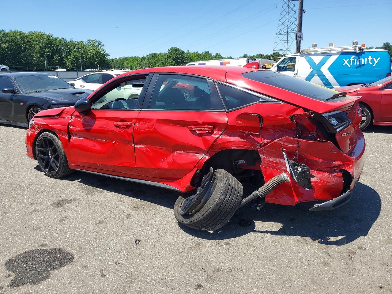 2024 Honda Civic Sport Red vin: 19XFL2H83RE034218