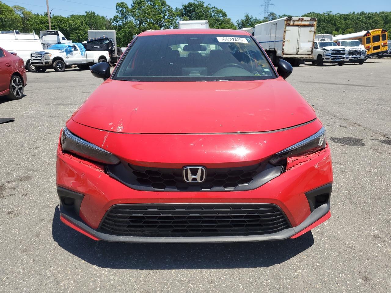 2024 Honda Civic Sport Red vin: 19XFL2H83RE034218 Damage: Grille, Broken, Replacement Required