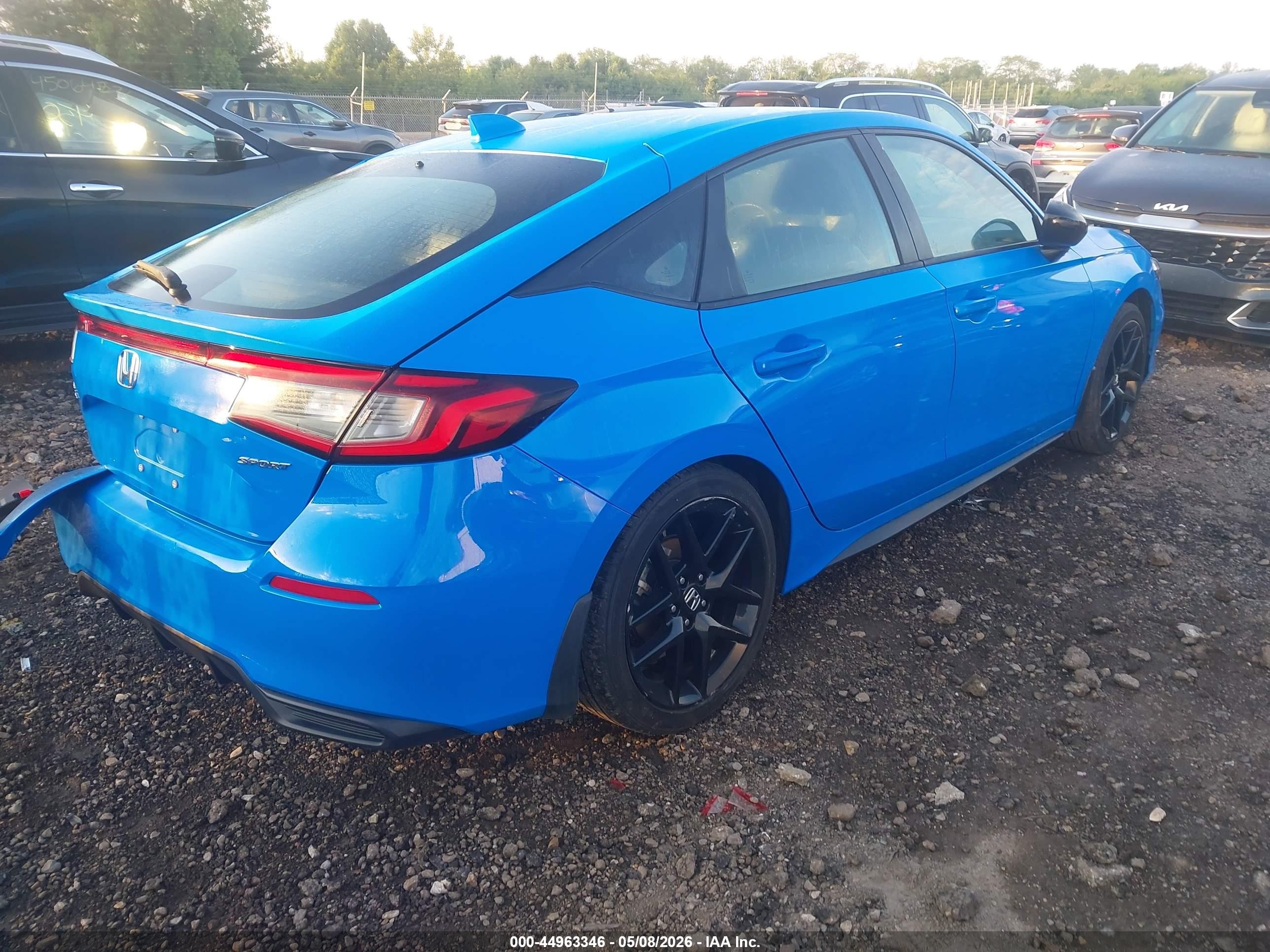 2025 Honda Civic Sedan Sport Синий vin: 19XFL2H83SE023421