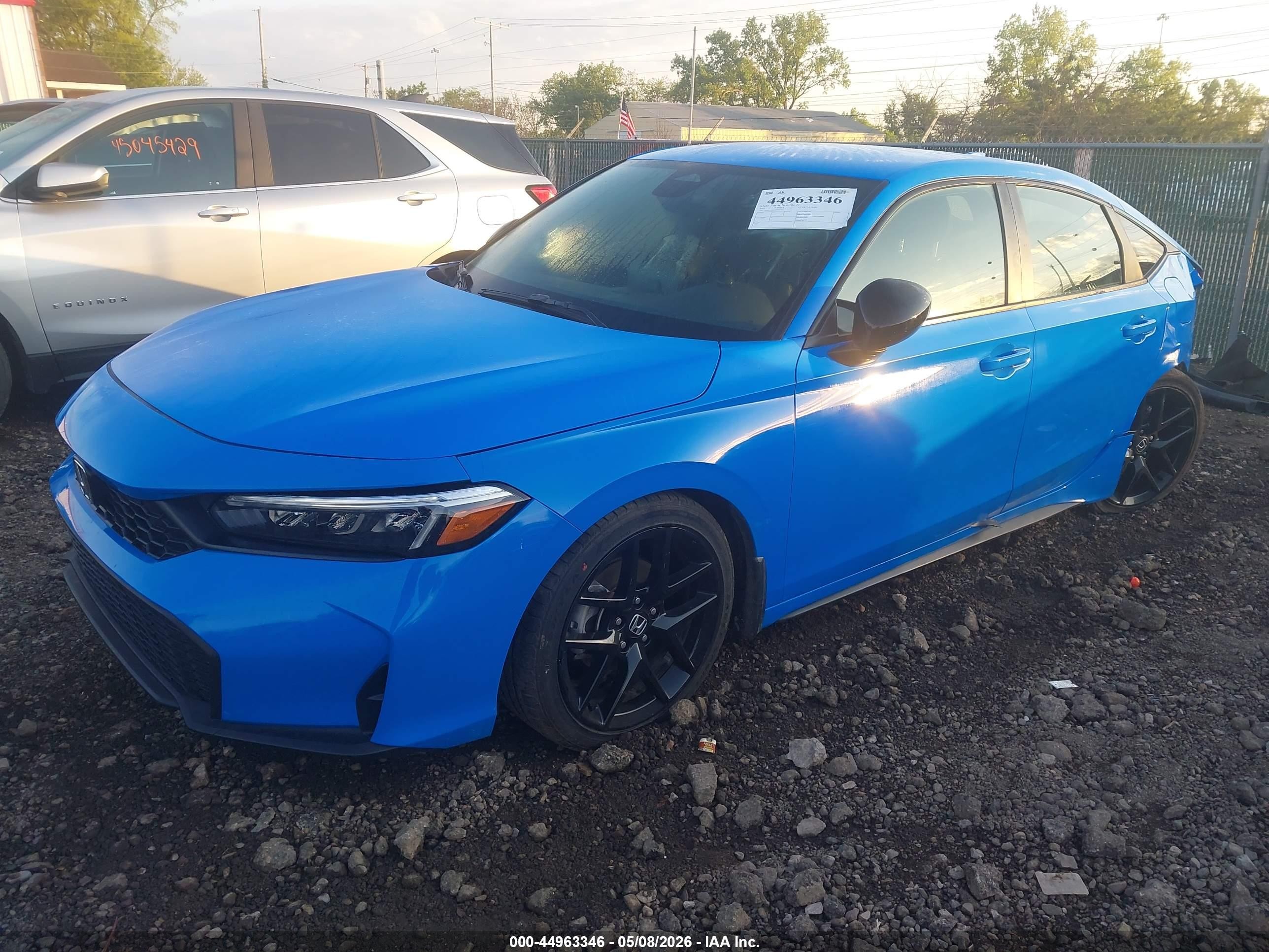 2025 Honda Civic Sedan Sport Синий vin: 19XFL2H83SE023421