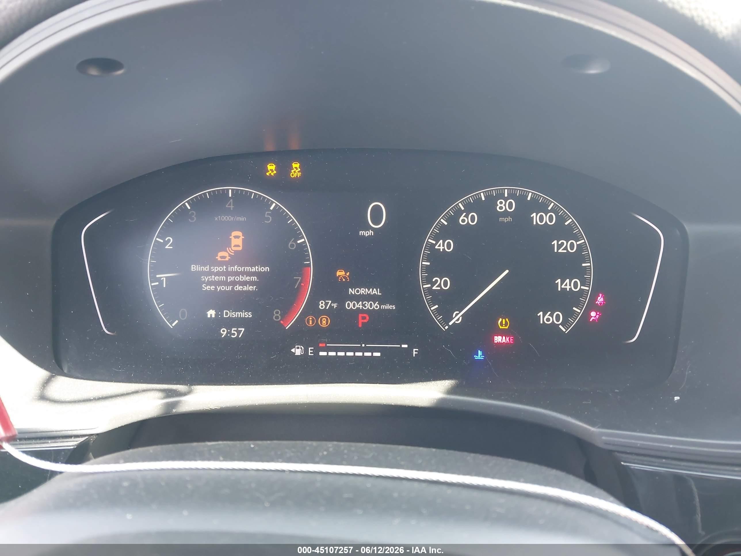 2026 Honda Civic Sport Белый vin: 19XFL2H83TE012078