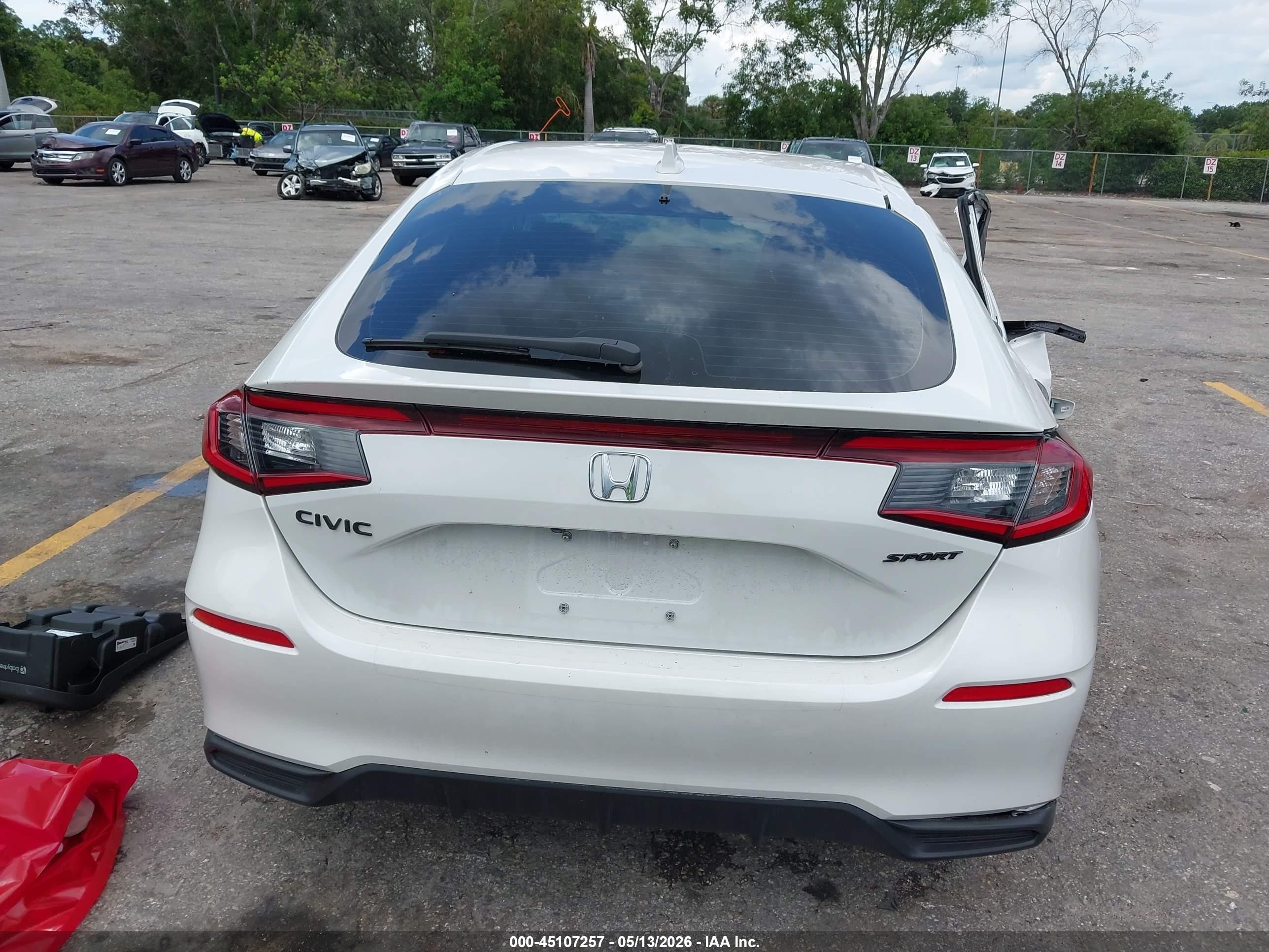 2026 Honda Civic Sport Белый vin: 19XFL2H83TE012078
