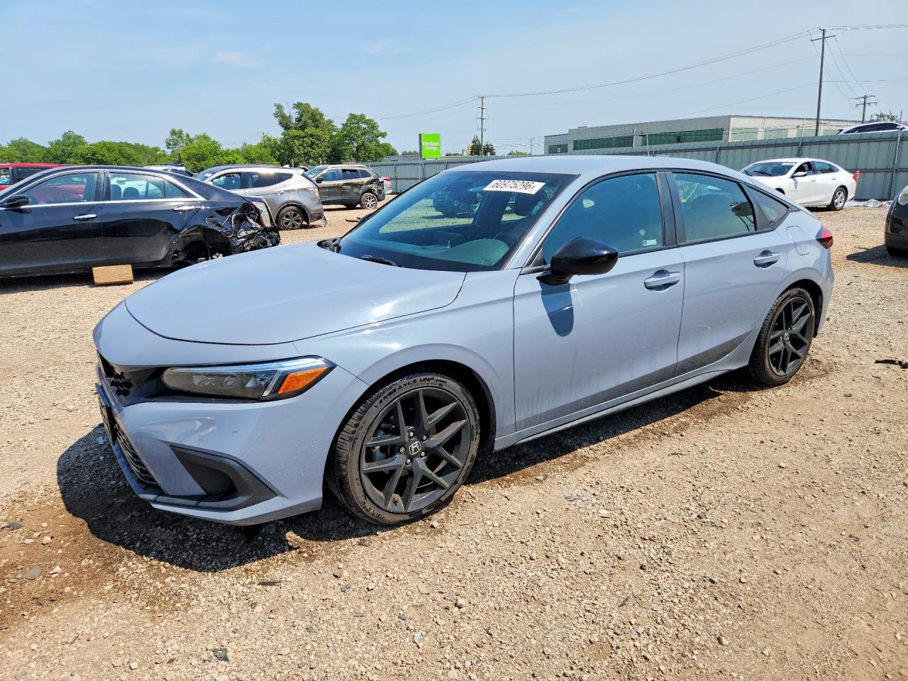 2022 Honda Civic Sport Blue vin: 19XFL2H84NE001948