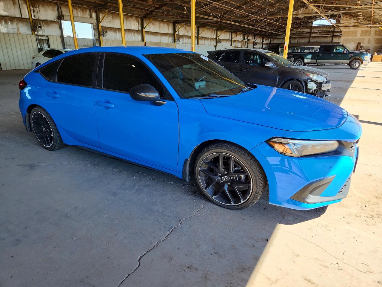 2022 Honda Civic Sport Blue vin: 19XFL2H85NE012148