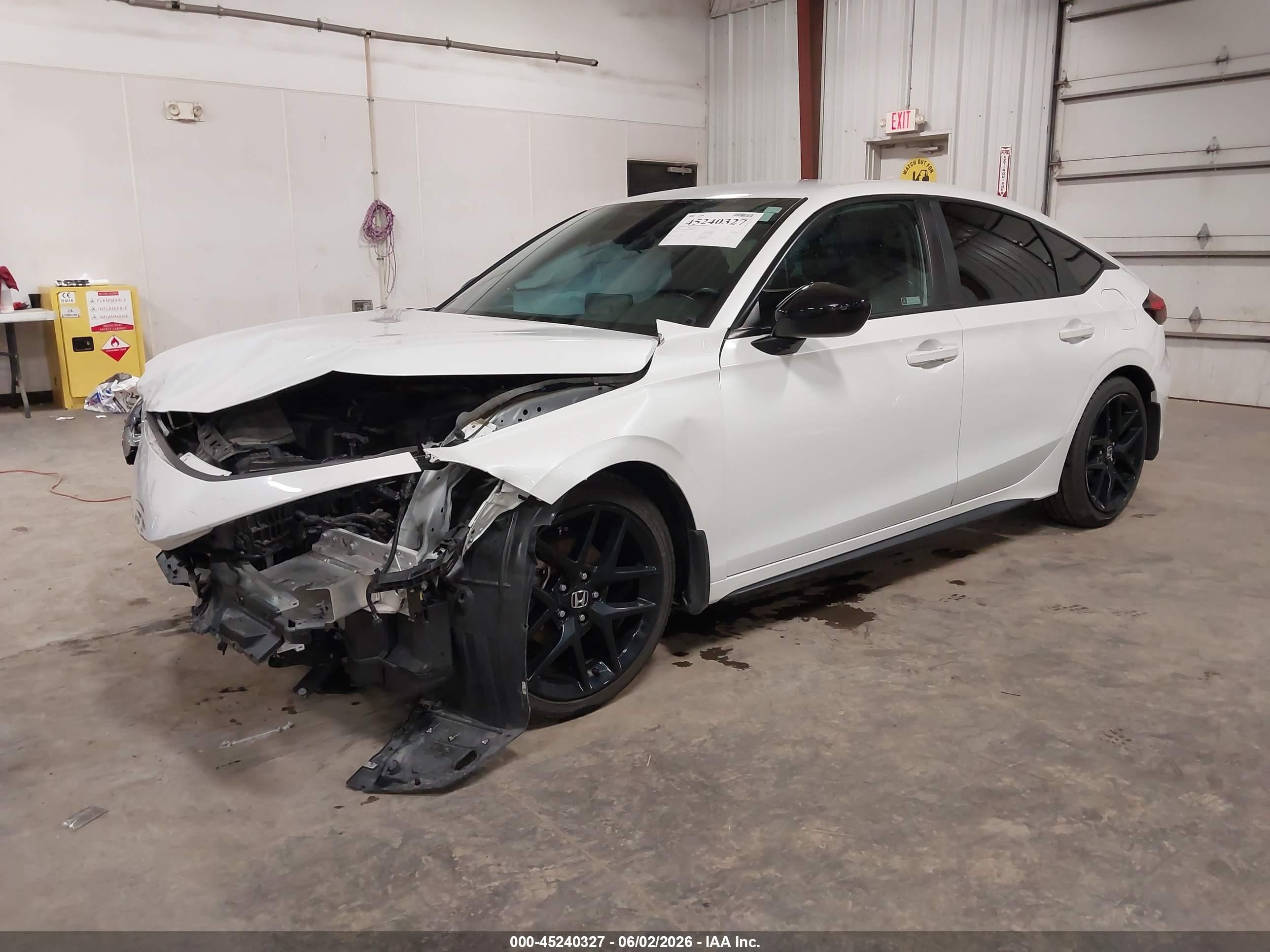 2023 Honda Civic Sport White vin: 19XFL2H85PE006899