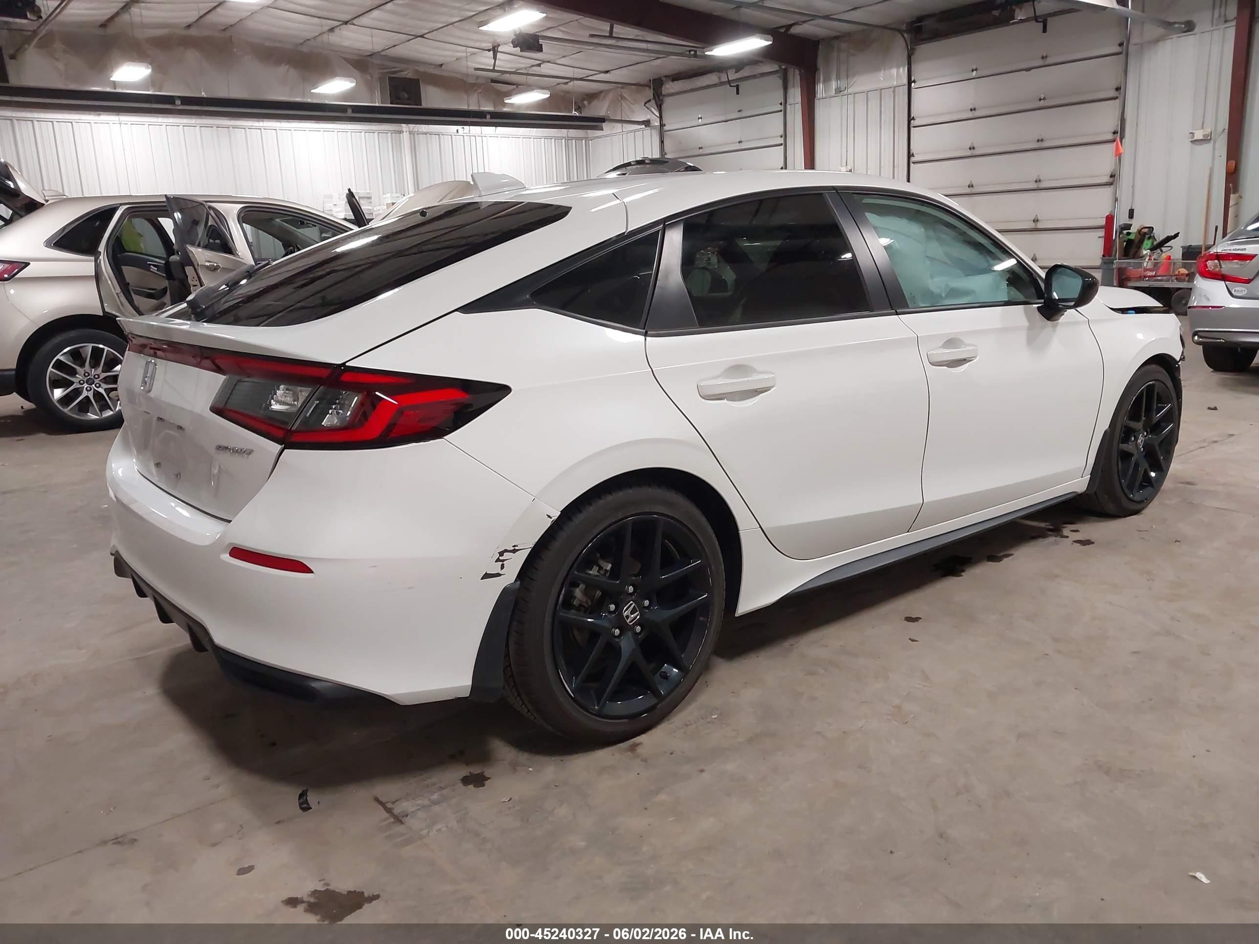 2023 Honda Civic Sport White vin: 19XFL2H85PE006899