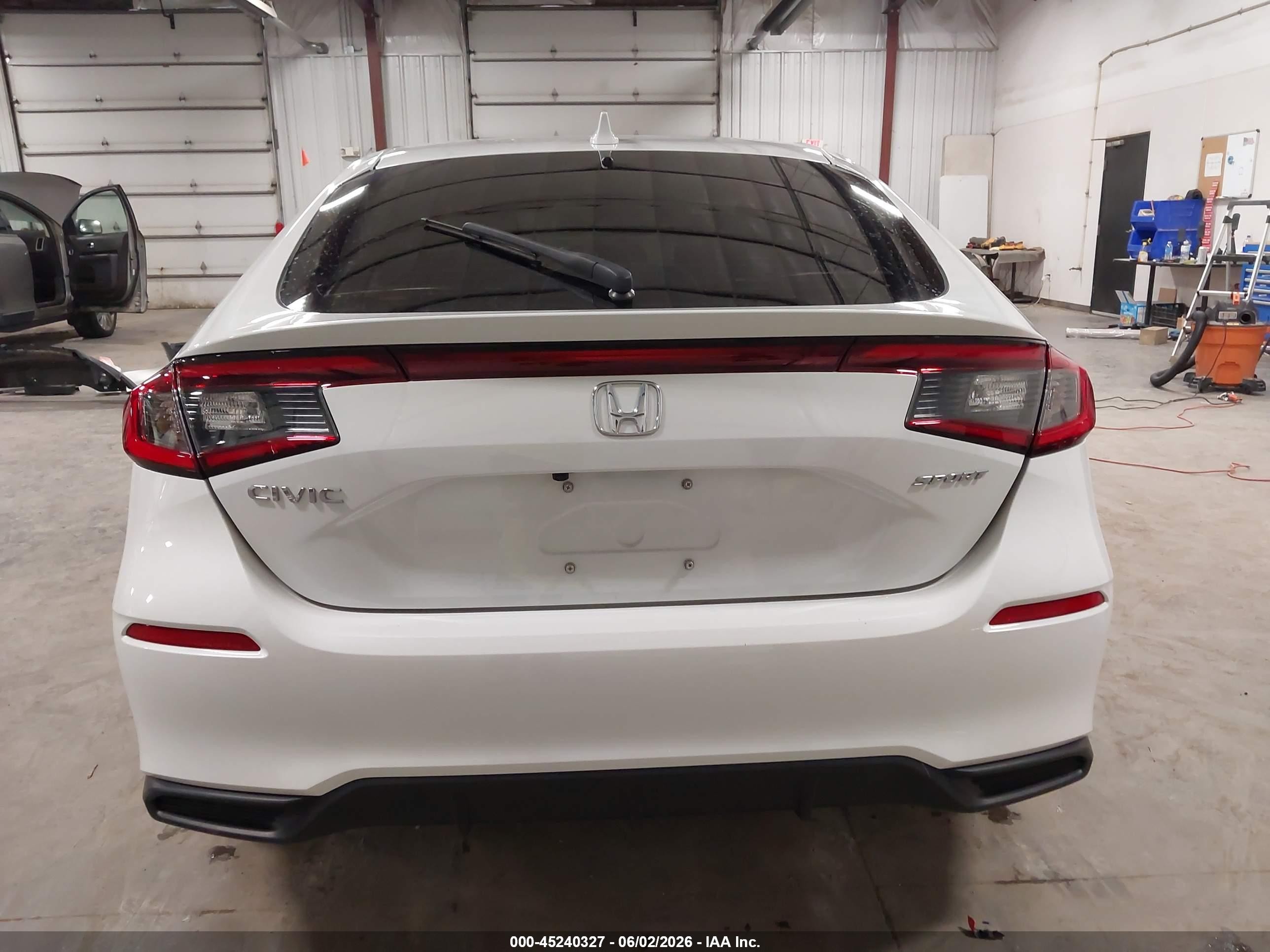 2023 Honda Civic Sport White vin: 19XFL2H85PE006899