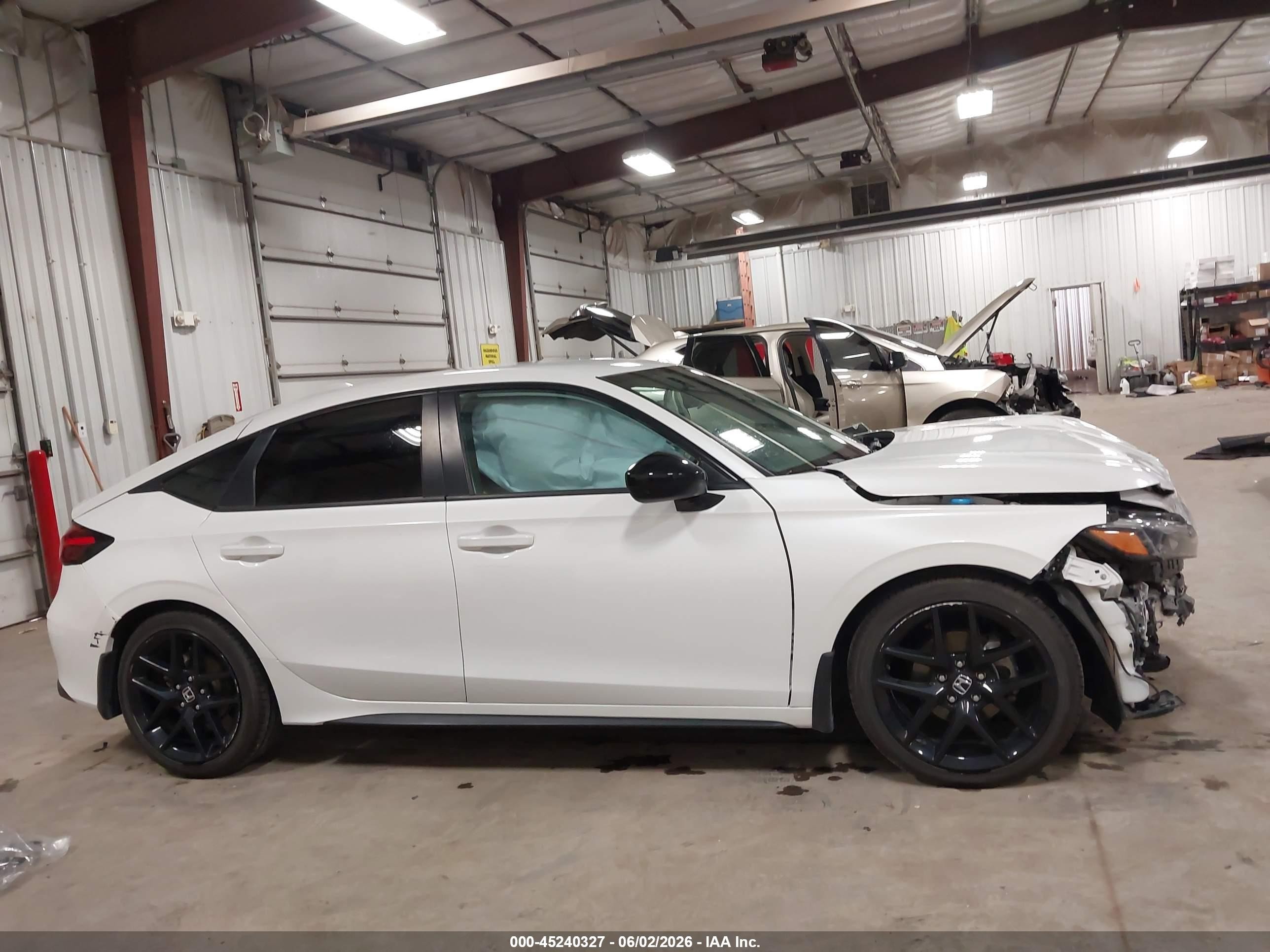2023 Honda Civic Sport White vin: 19XFL2H85PE006899