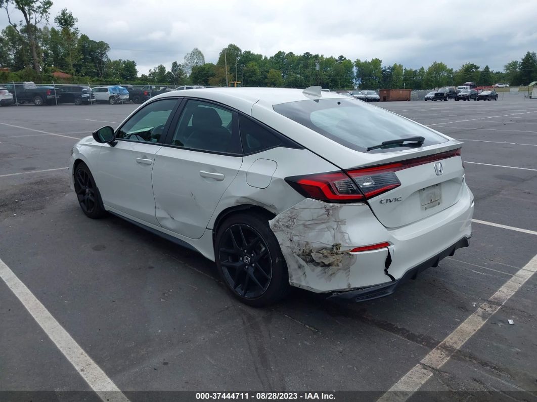 2022 Honda Civic Hatchback Sport Белый vin: 19XFL2H86NE000641
