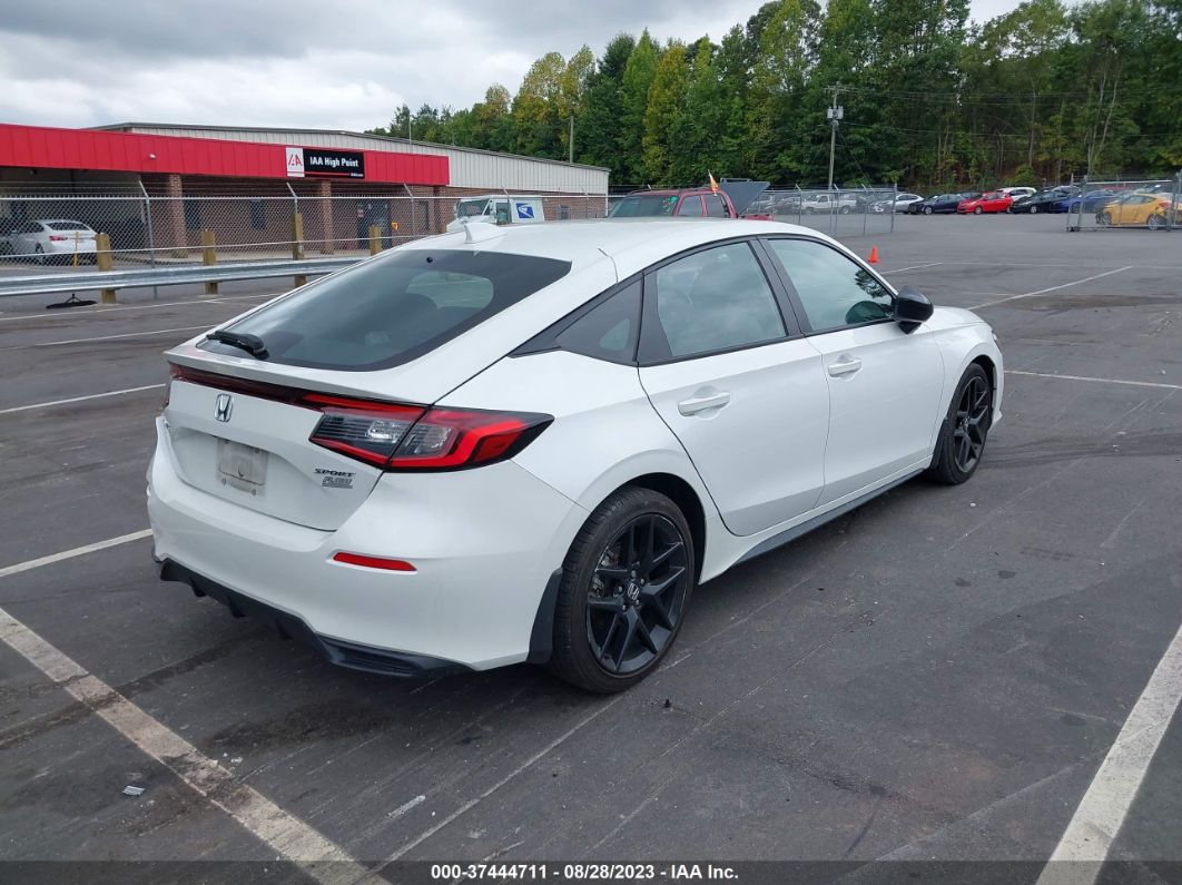 2022 Honda Civic Hatchback Sport Белый vin: 19XFL2H86NE000641