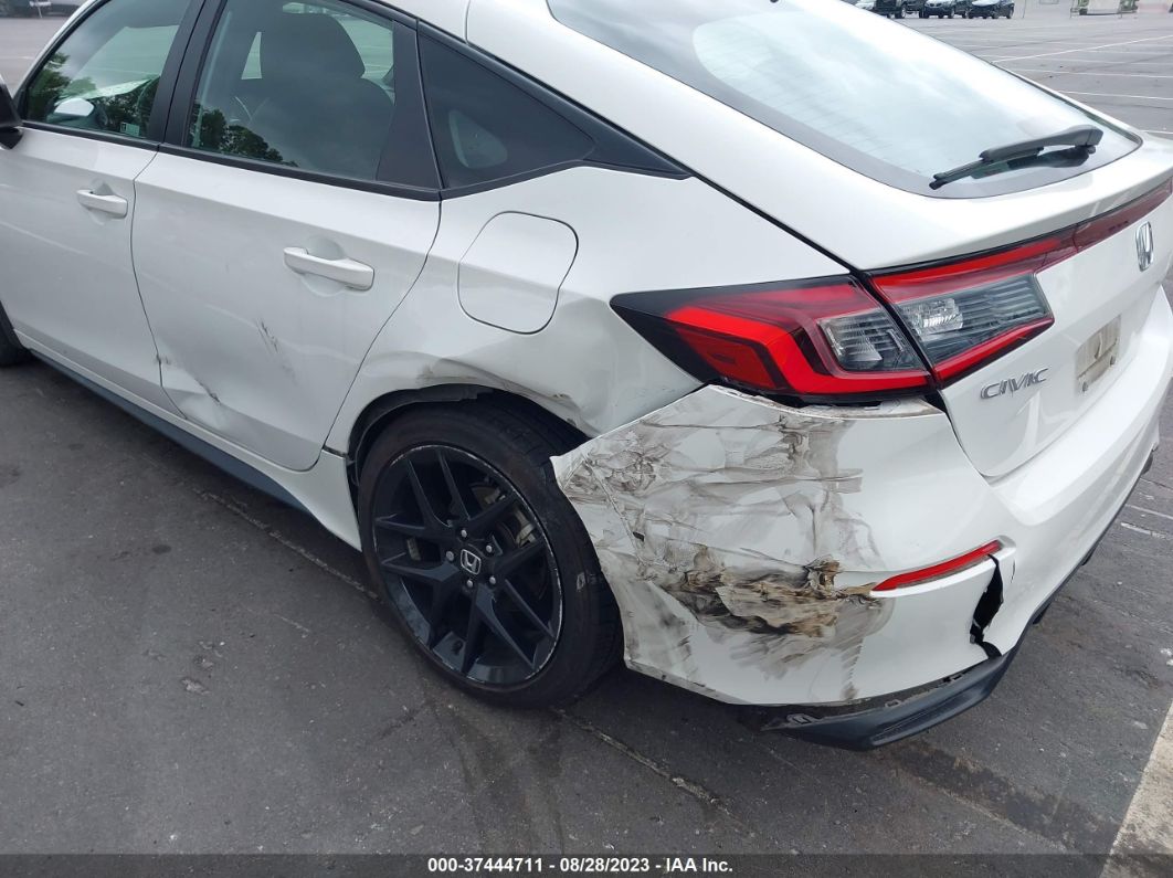 2022 Honda Civic Hatchback Sport Белый vin: 19XFL2H86NE000641