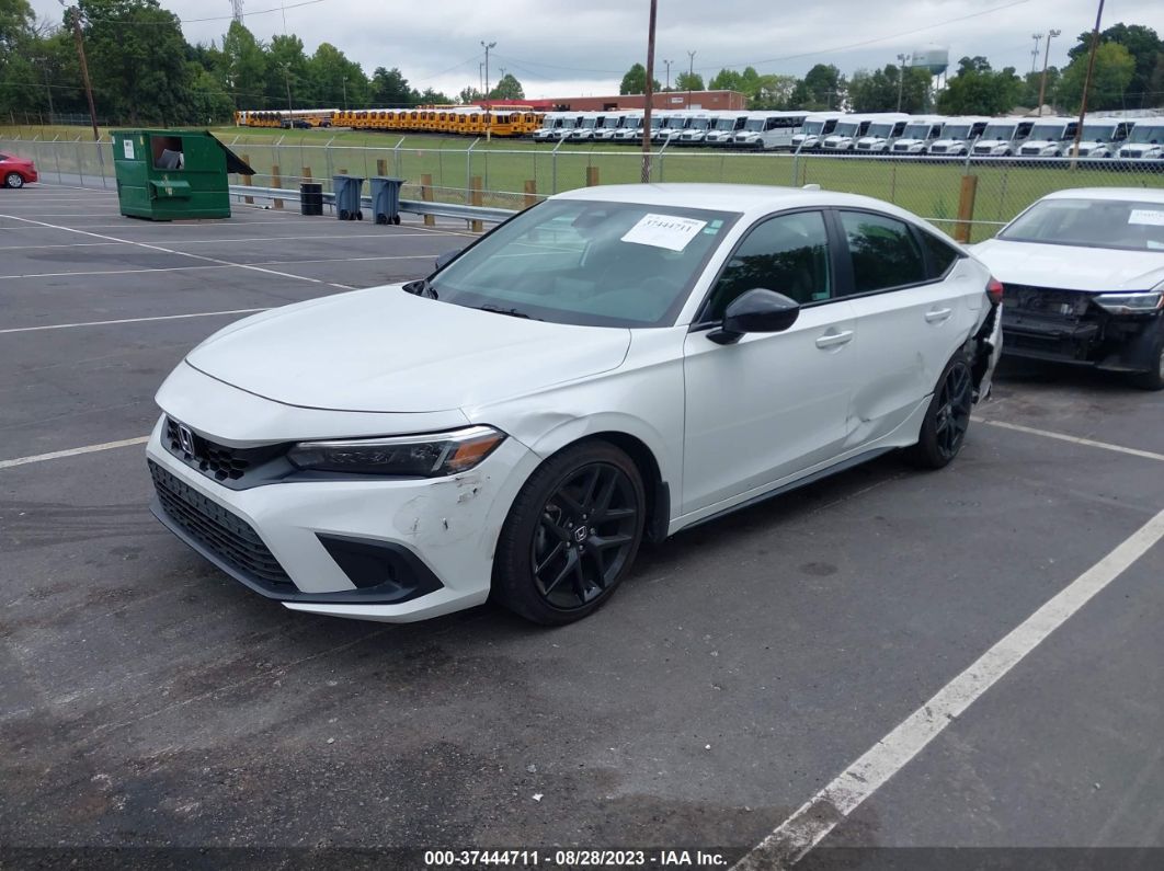2022 Honda Civic Hatchback Sport Белый vin: 19XFL2H86NE000641