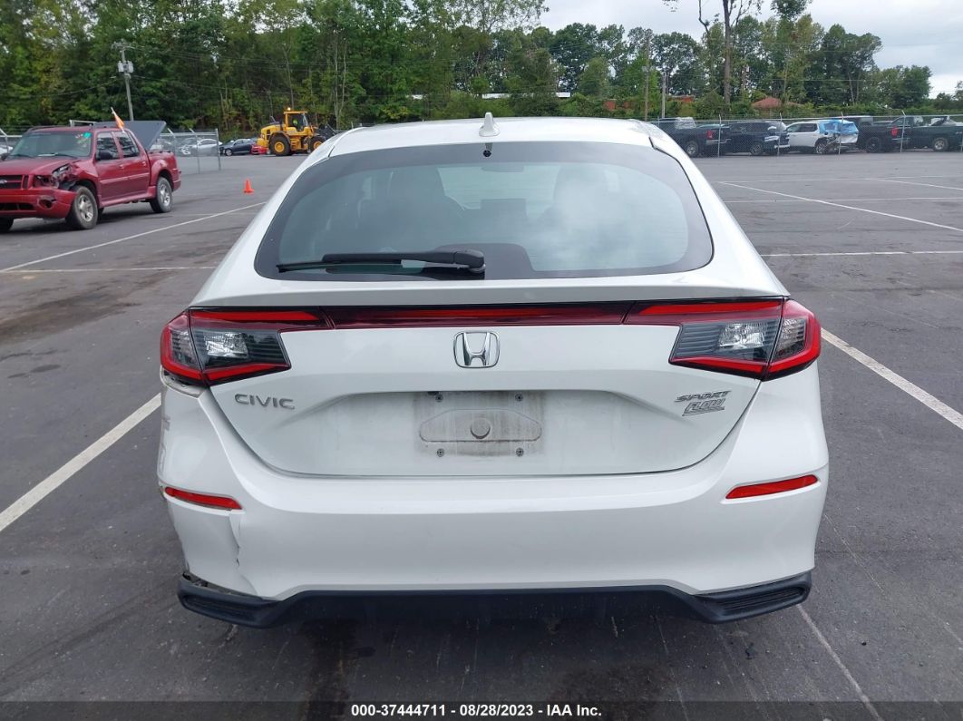 2022 Honda Civic Hatchback Sport Белый vin: 19XFL2H86NE000641