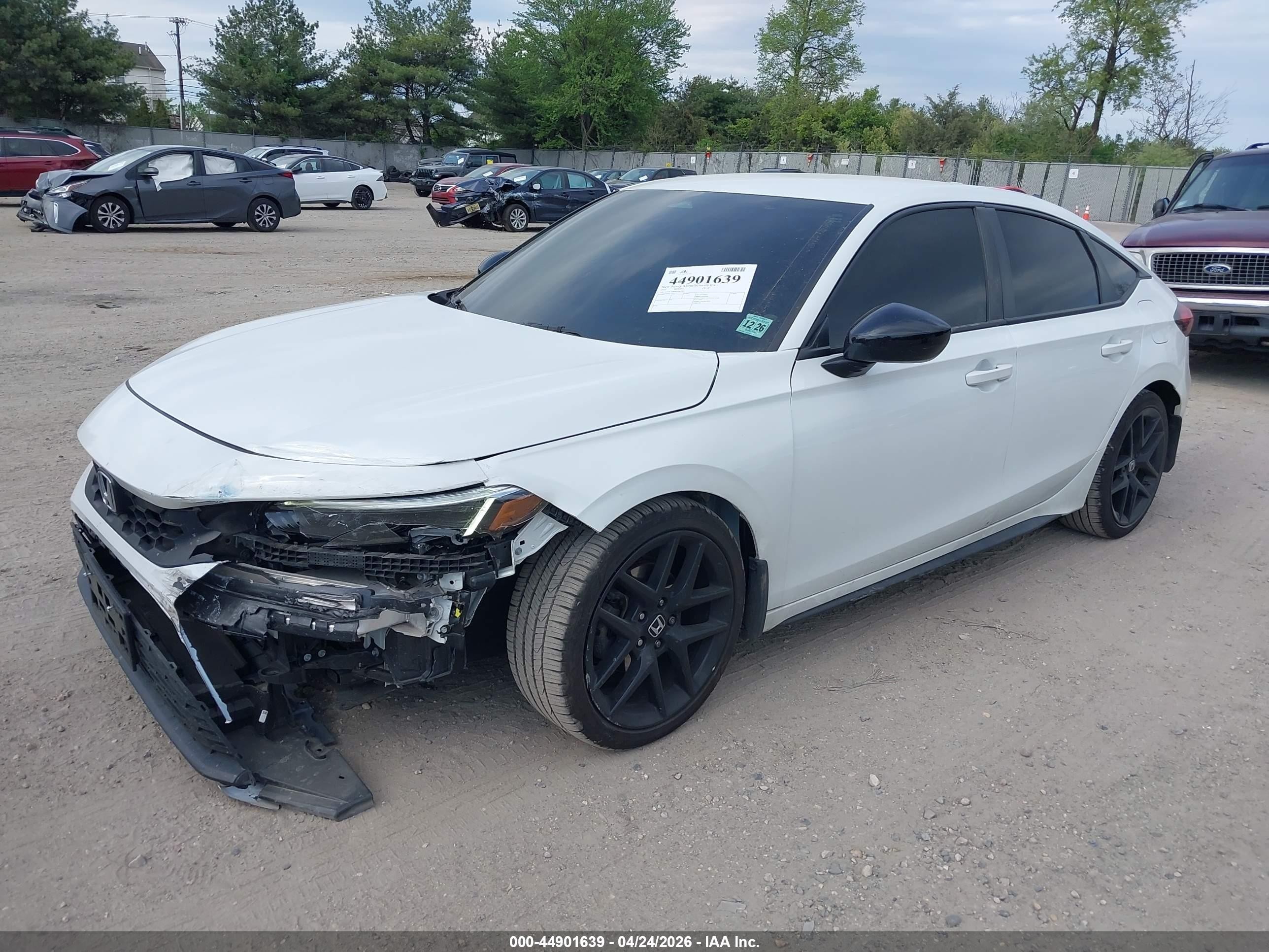 2022 Honda Civic Sport Белый vin: 19XFL2H86NE006598