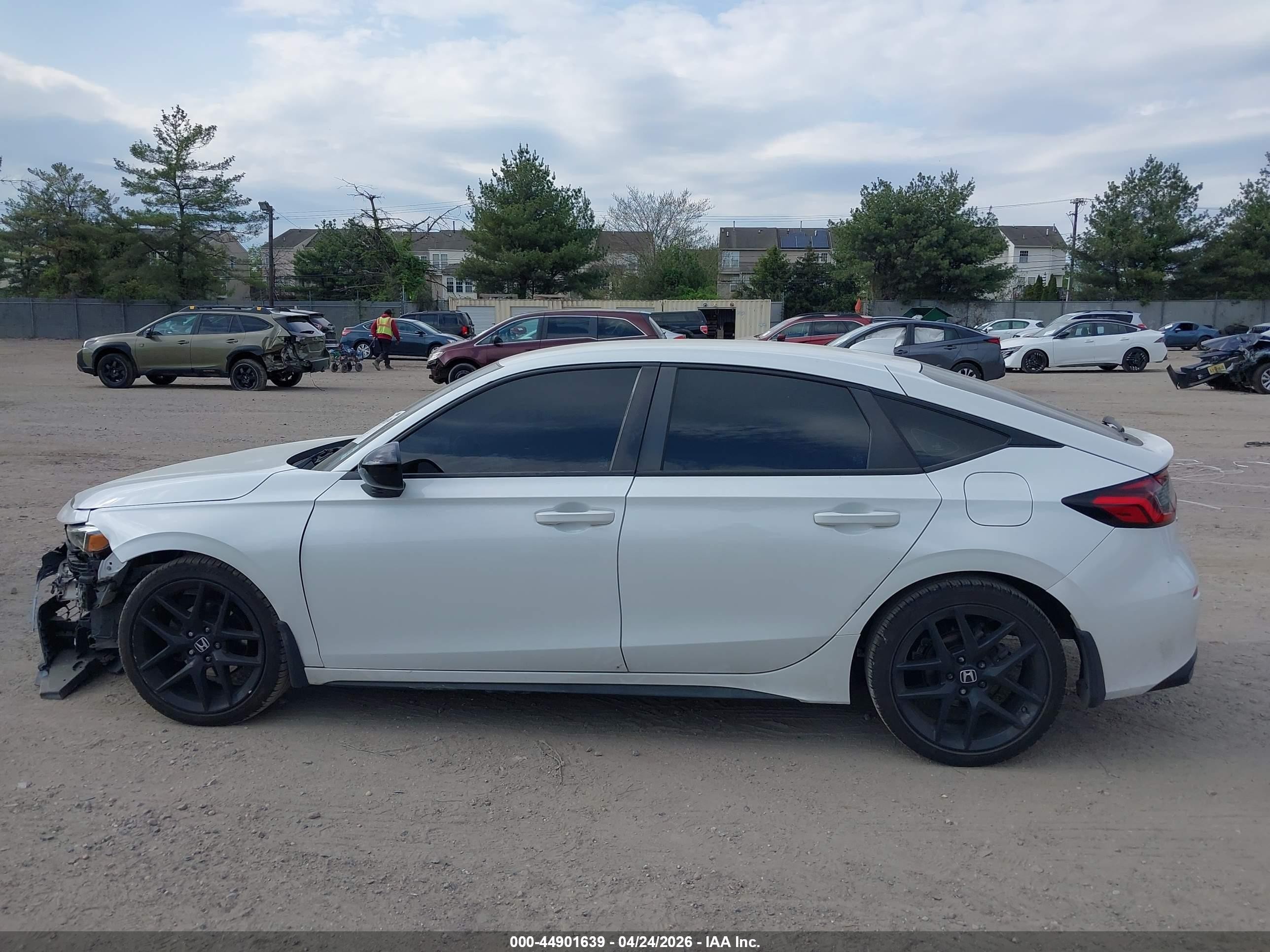 2022 Honda Civic Sport Белый vin: 19XFL2H86NE006598