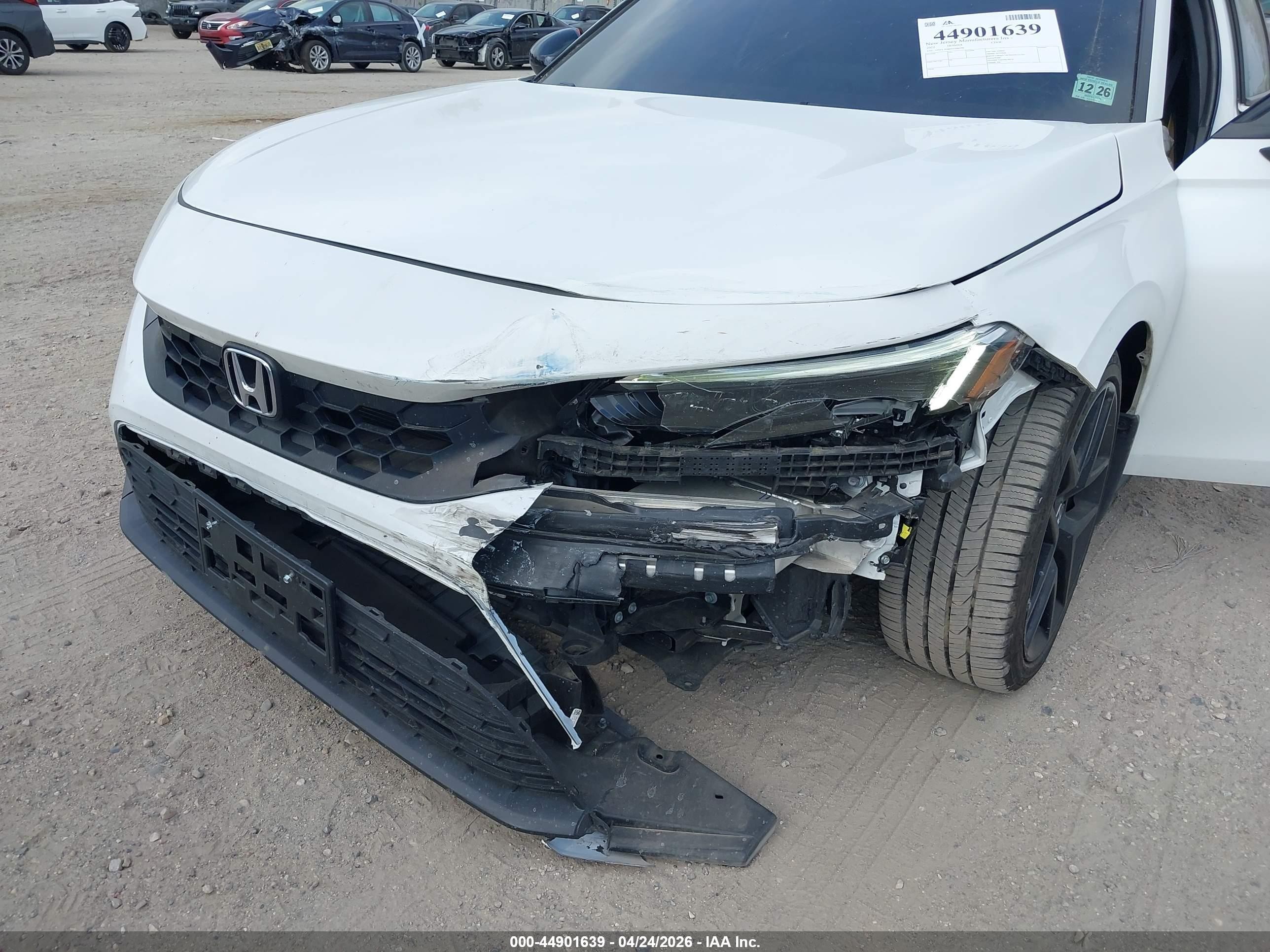 2022 Honda Civic Sport Белый vin: 19XFL2H86NE006598