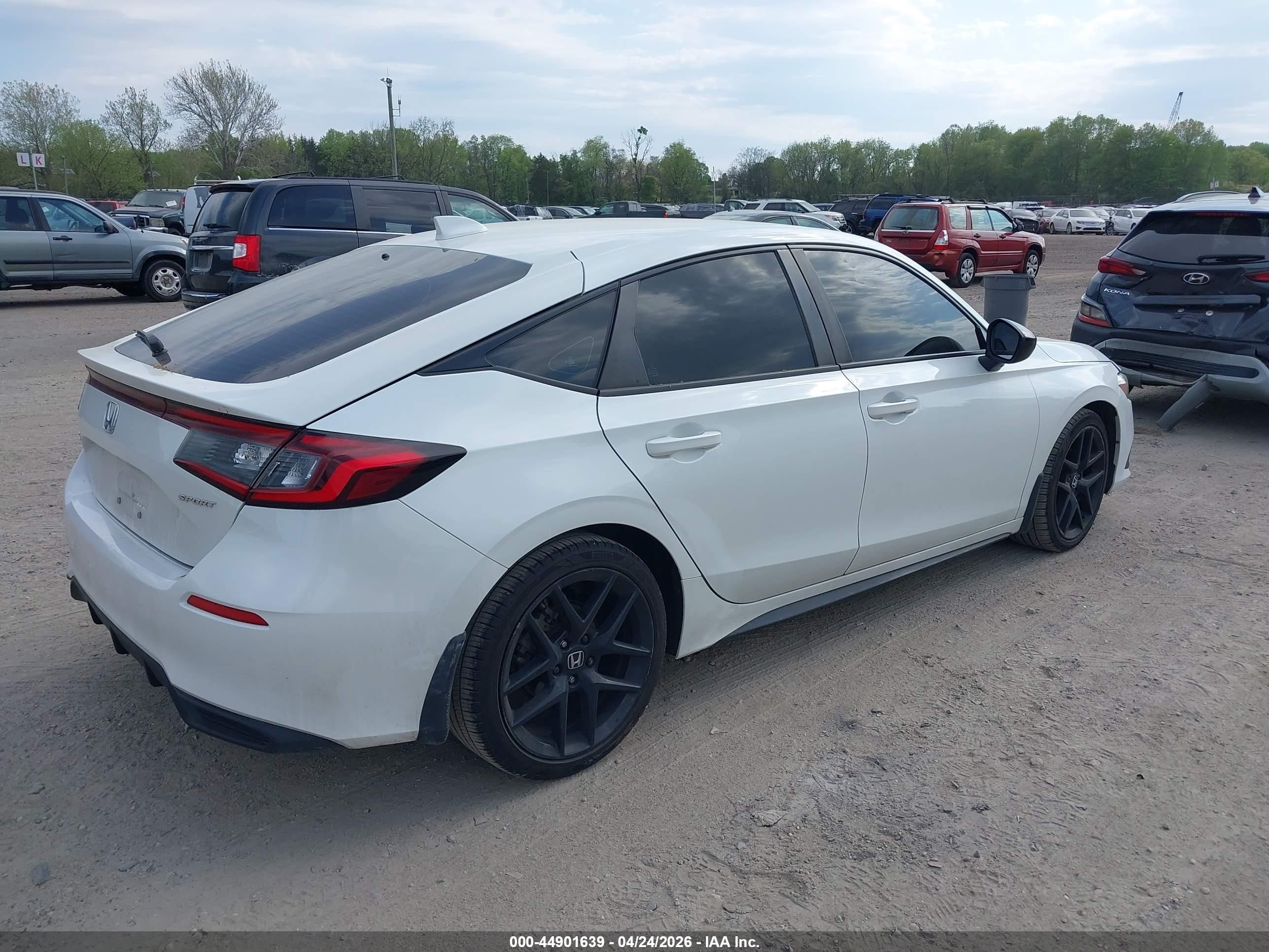 2022 Honda Civic Sport Белый vin: 19XFL2H86NE006598