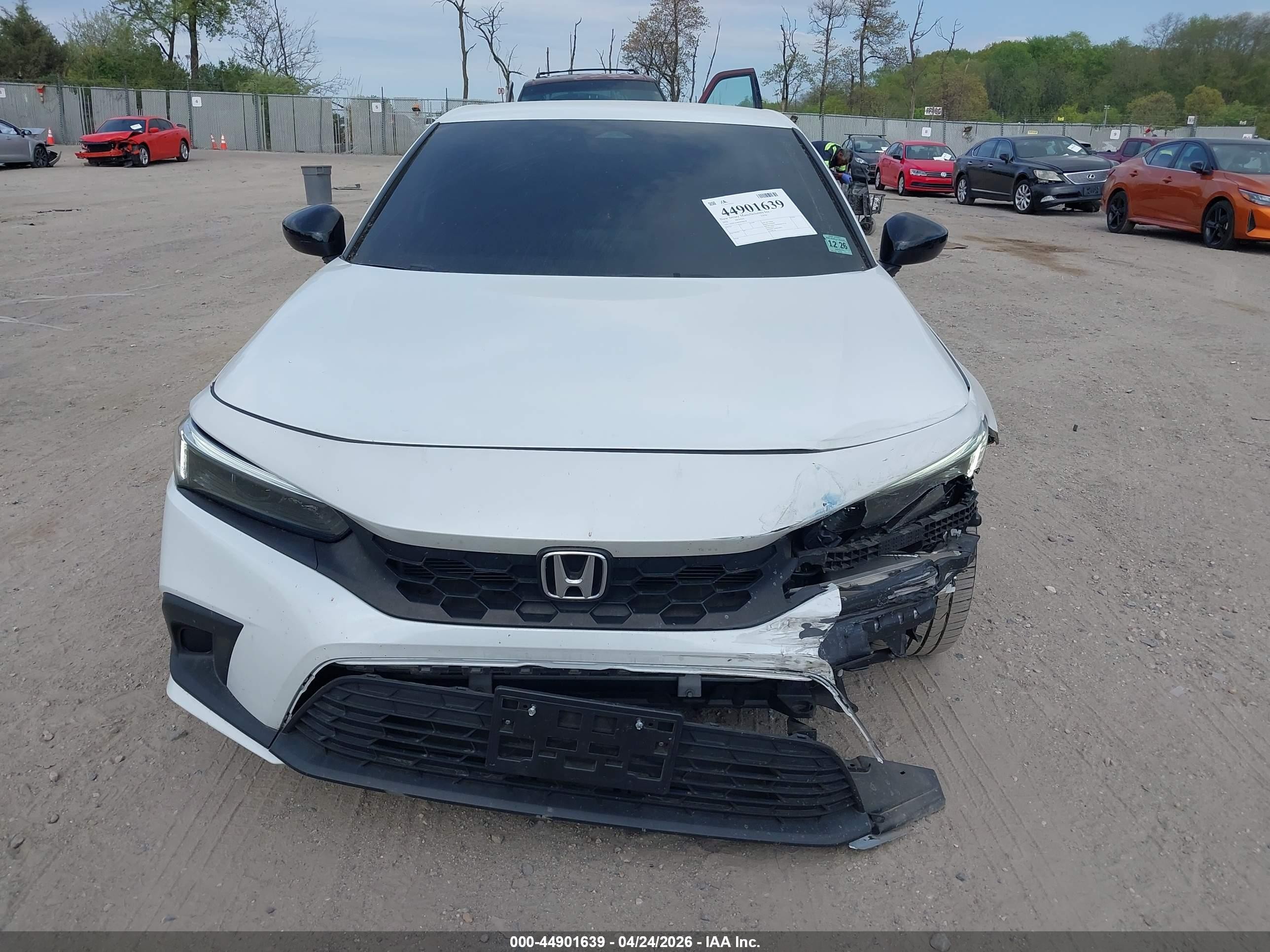 2022 Honda Civic Sport Белый vin: 19XFL2H86NE006598