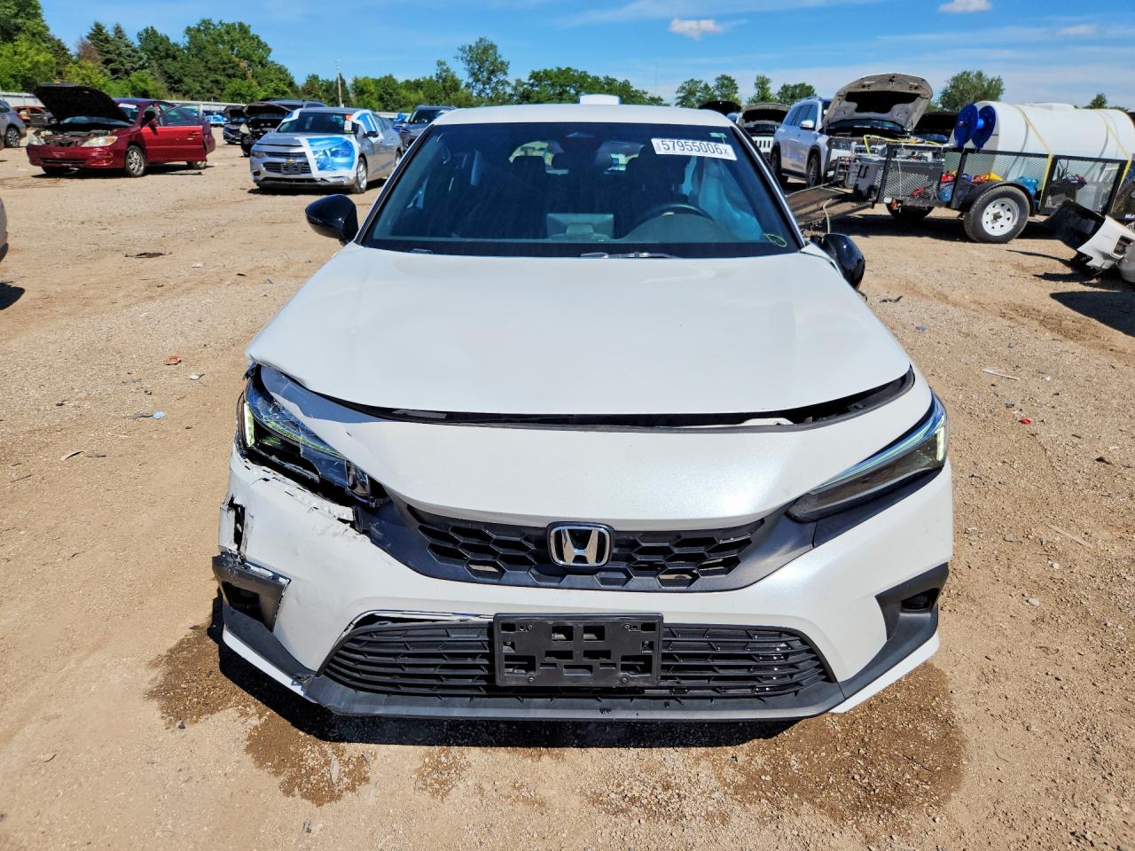 2024 Honda Civic Sport White vin: 19XFL2H86RE009782