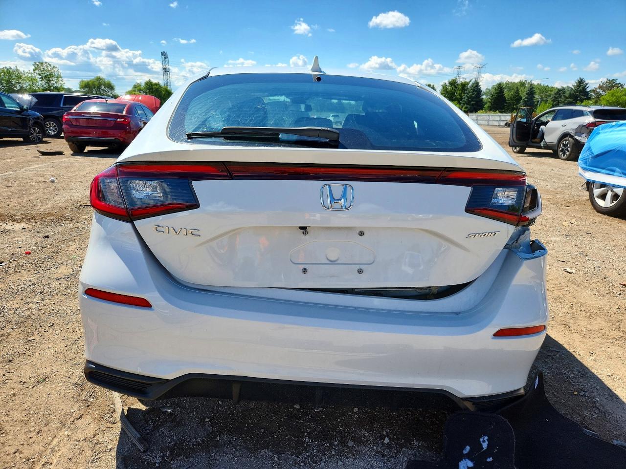 2024 Honda Civic Sport White vin: 19XFL2H86RE009782
