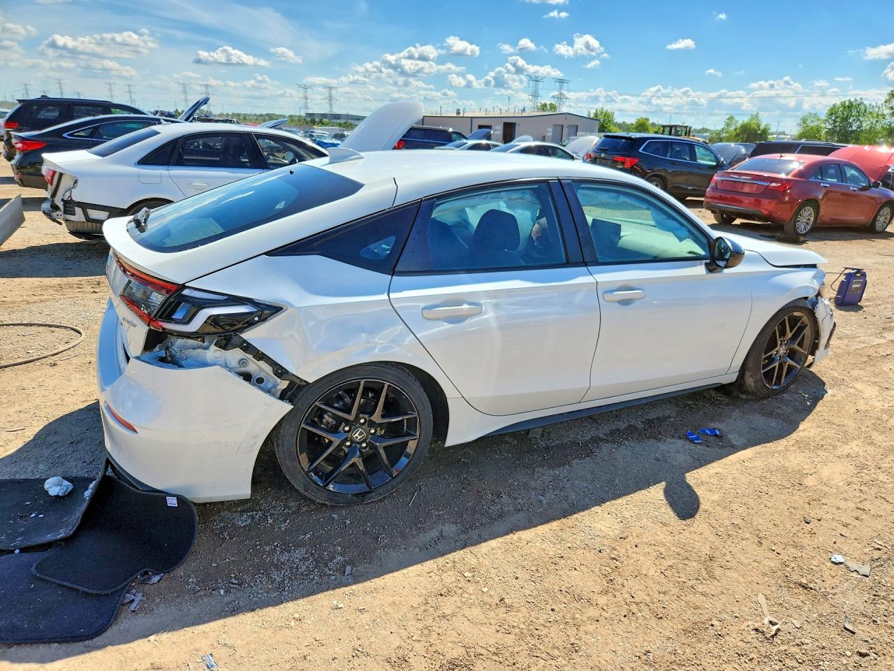 2024 Honda Civic Sport White vin: 19XFL2H86RE009782