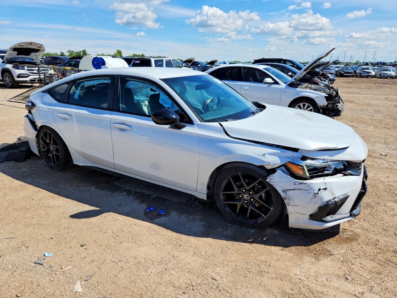 2024 Honda Civic Sport White vin: 19XFL2H86RE009782