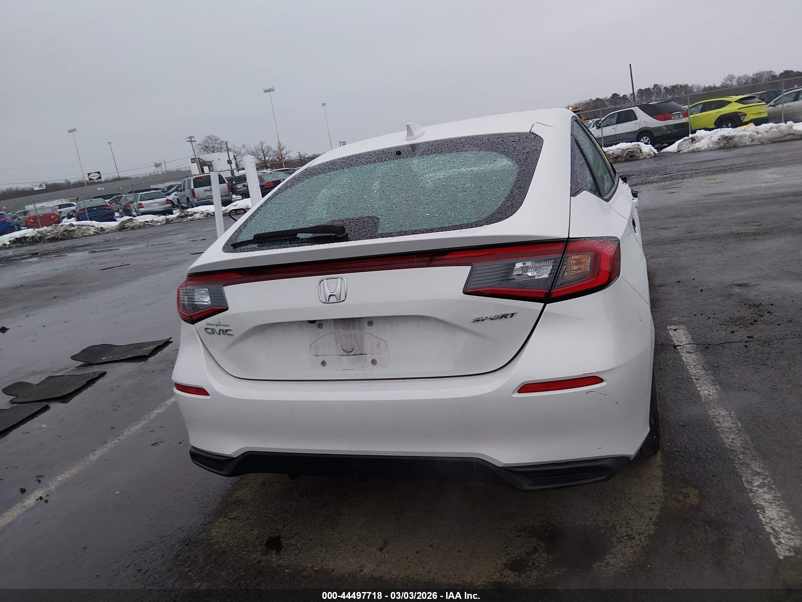 2025 Honda Civic Sedan Sport White vin: 19XFL2H86SE012512