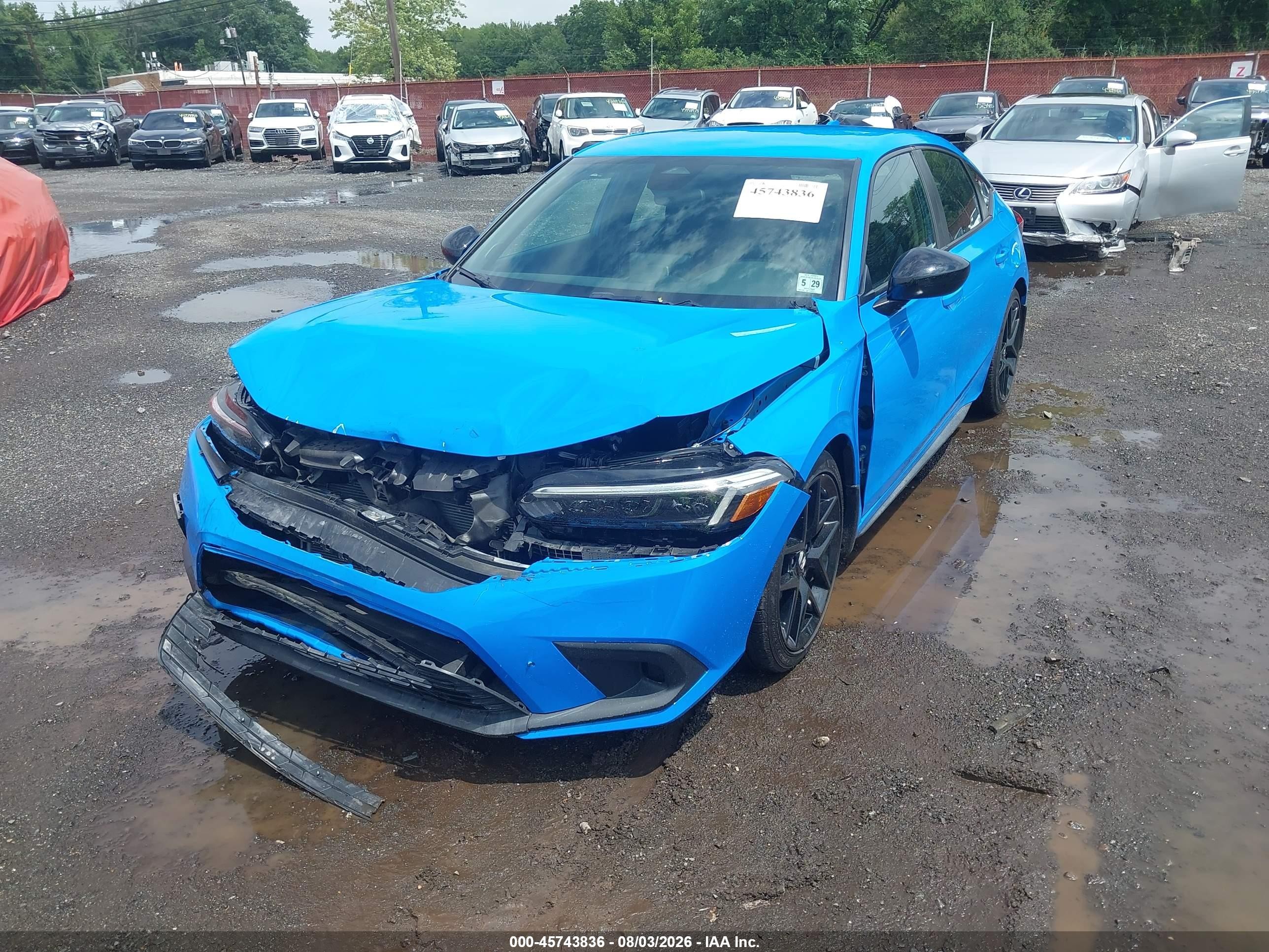 2024 Honda Civic Sport Light Blue vin: 19XFL2H88RE012571