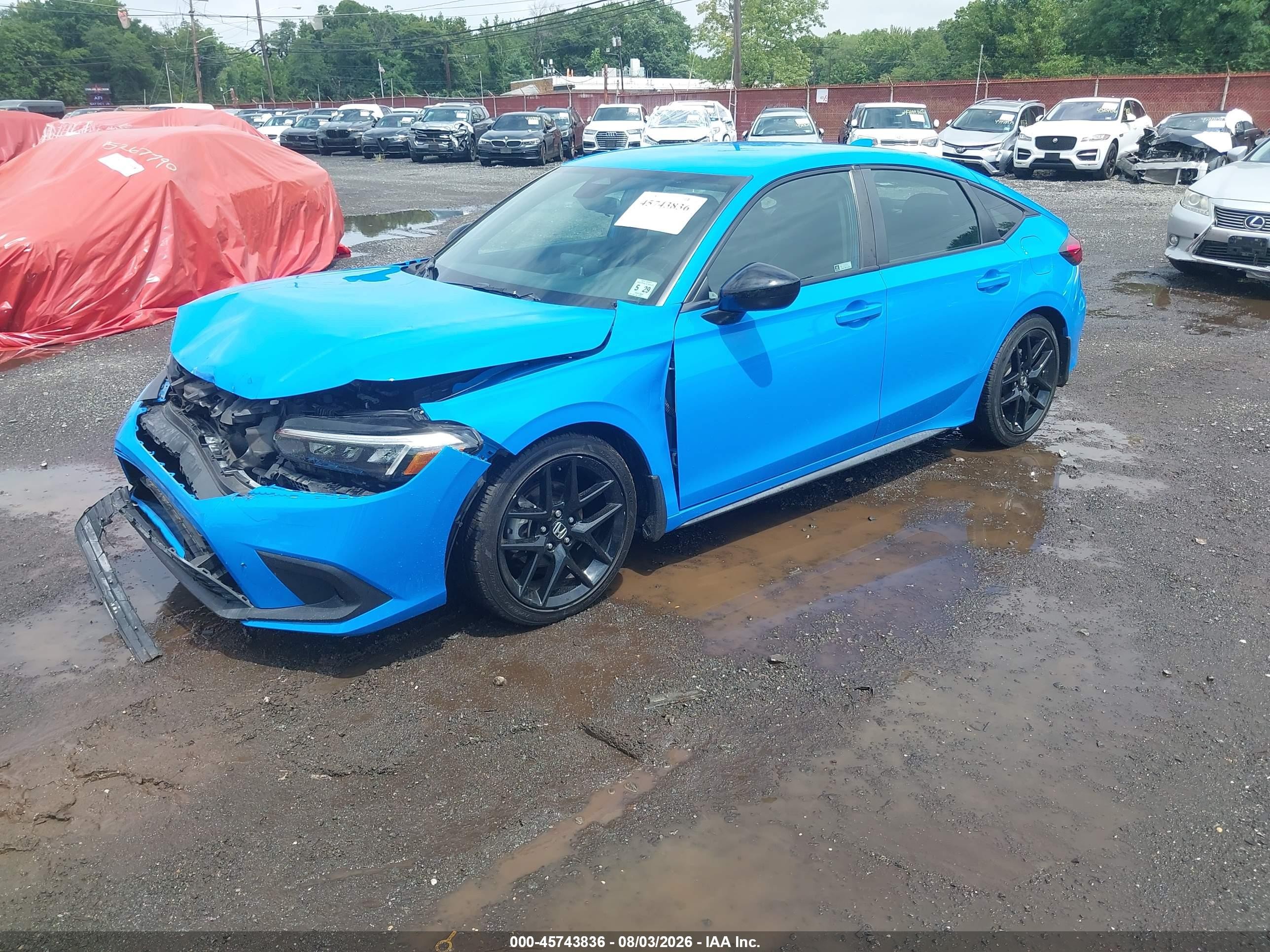 2024 Honda Civic Sport Light Blue vin: 19XFL2H88RE012571
