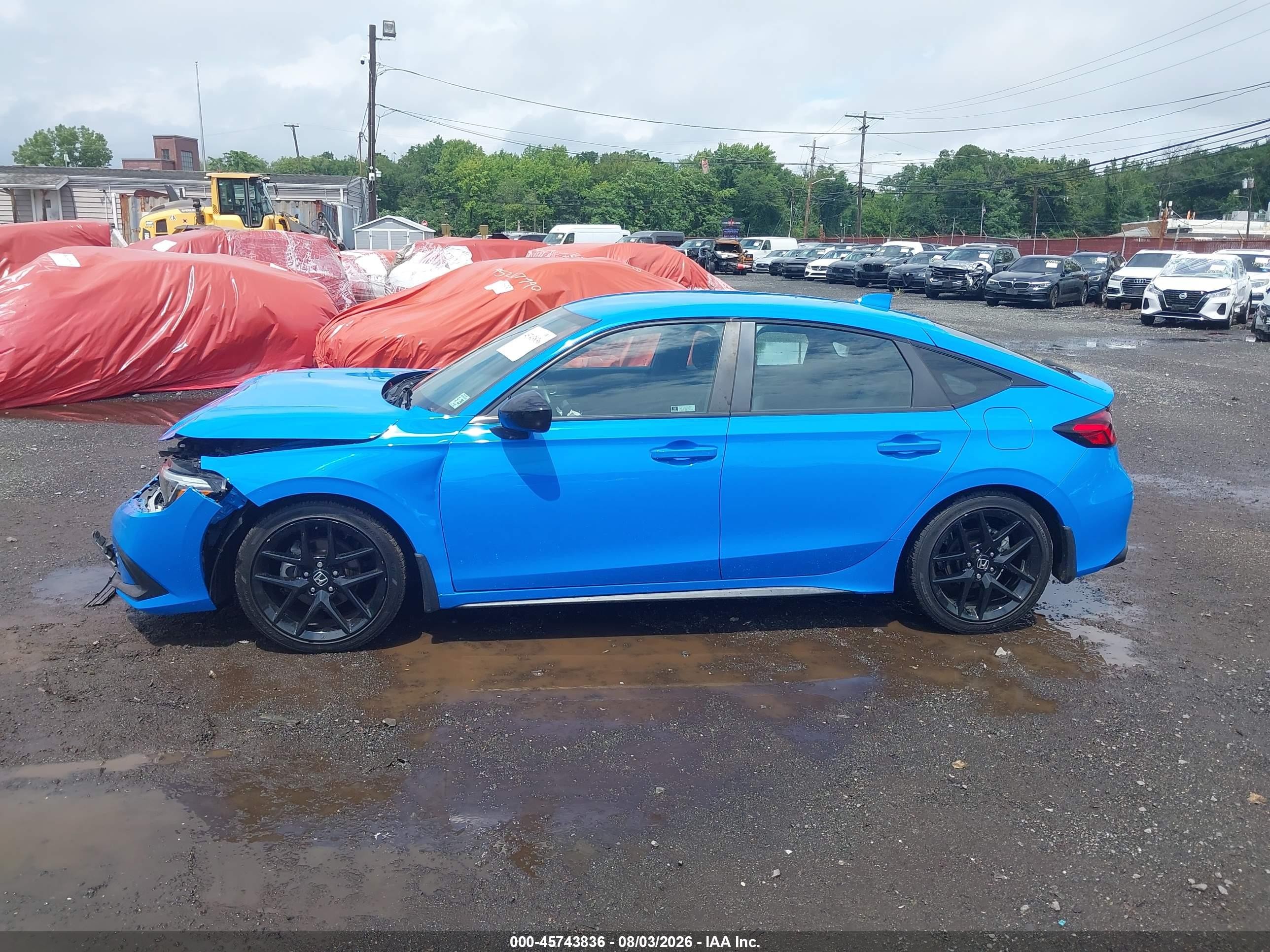 2024 Honda Civic Sport Light Blue vin: 19XFL2H88RE012571