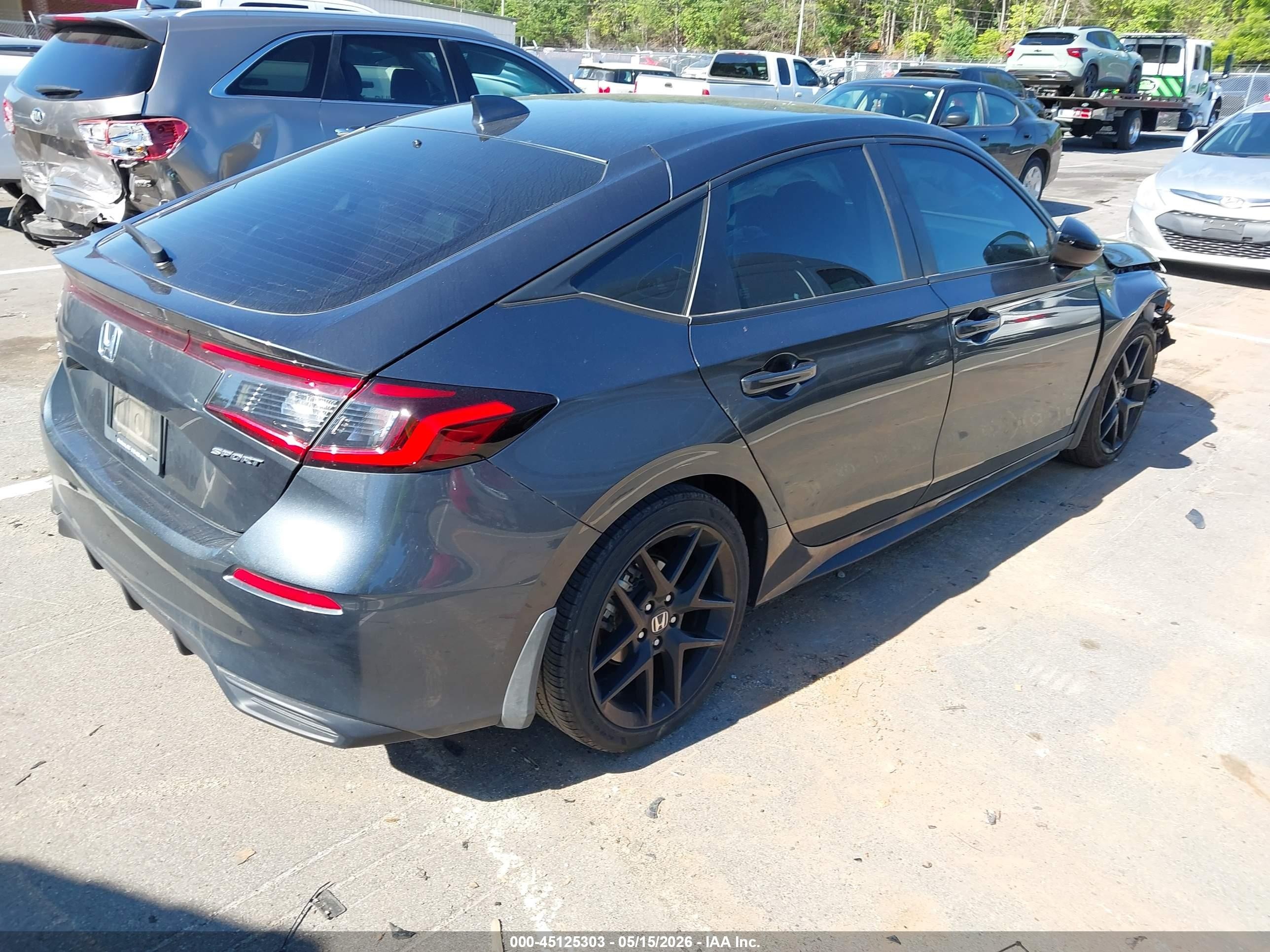 2025 Honda Civic Sedan Sport Gray vin: 19XFL2H88SE013726