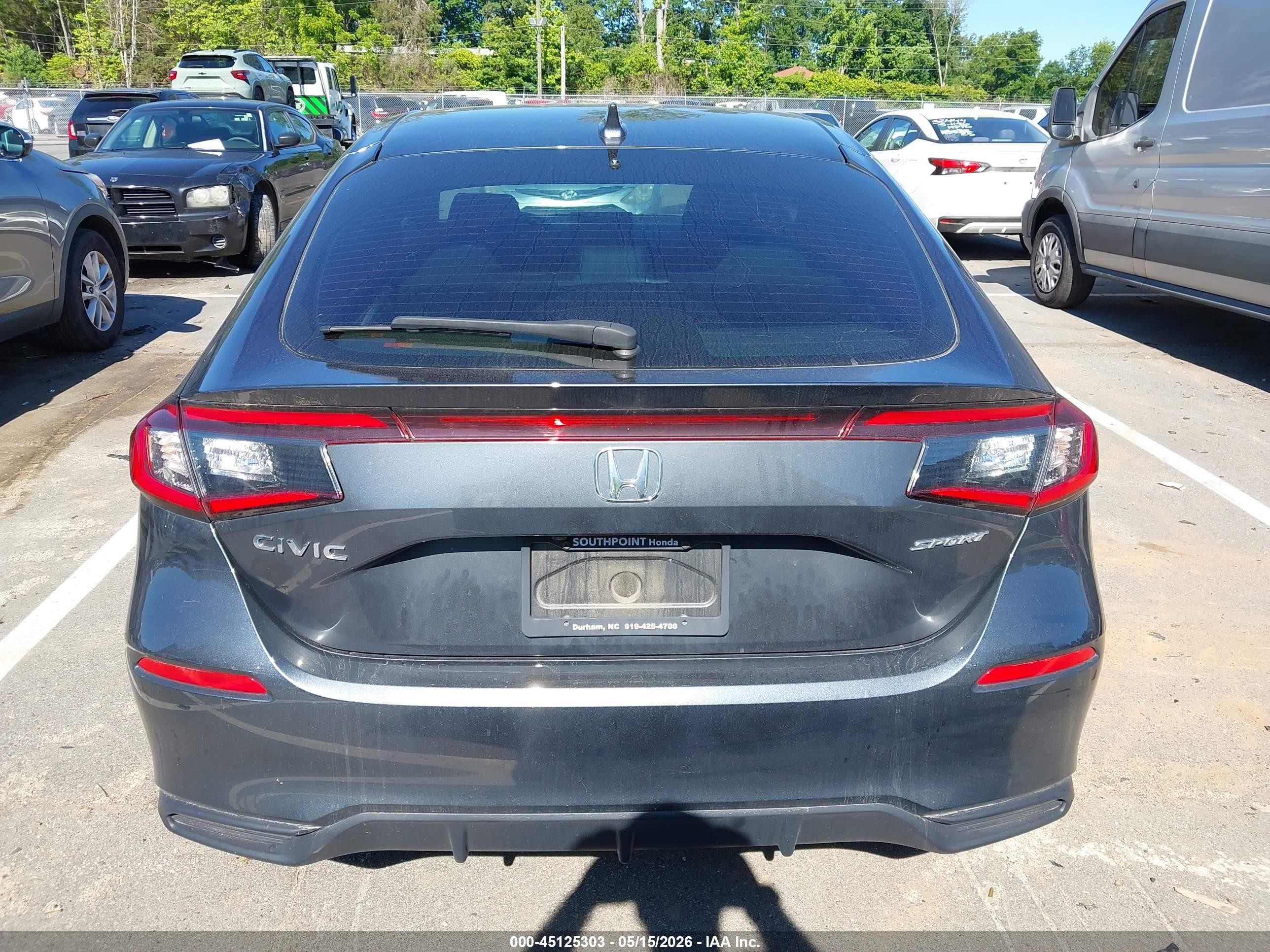 2025 Honda Civic Sedan Sport Gray vin: 19XFL2H88SE013726
