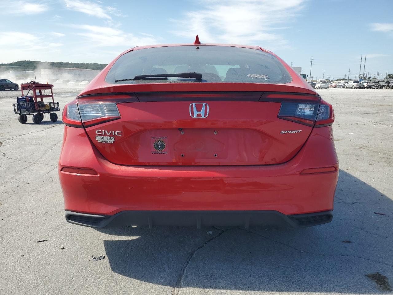 2022 Honda Civic Sport Red vin: 19XFL2H89NE002061
