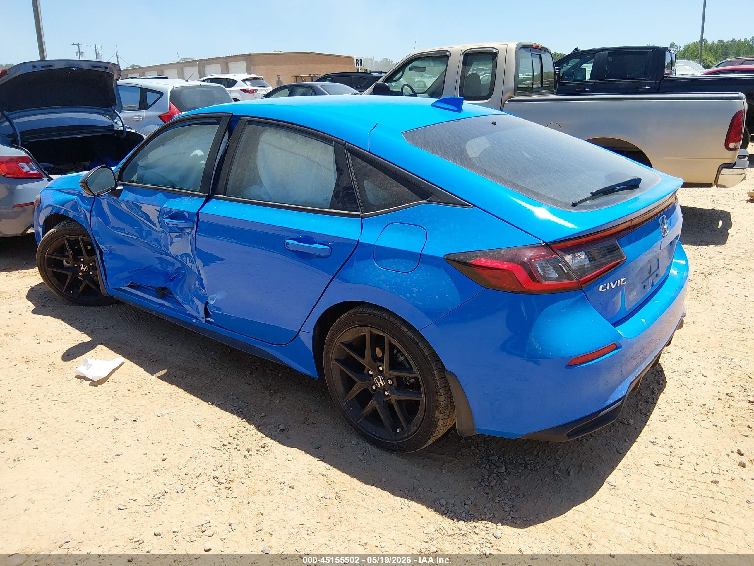 2022 Honda Civic Sport Blue vin: 19XFL2H89NE007292