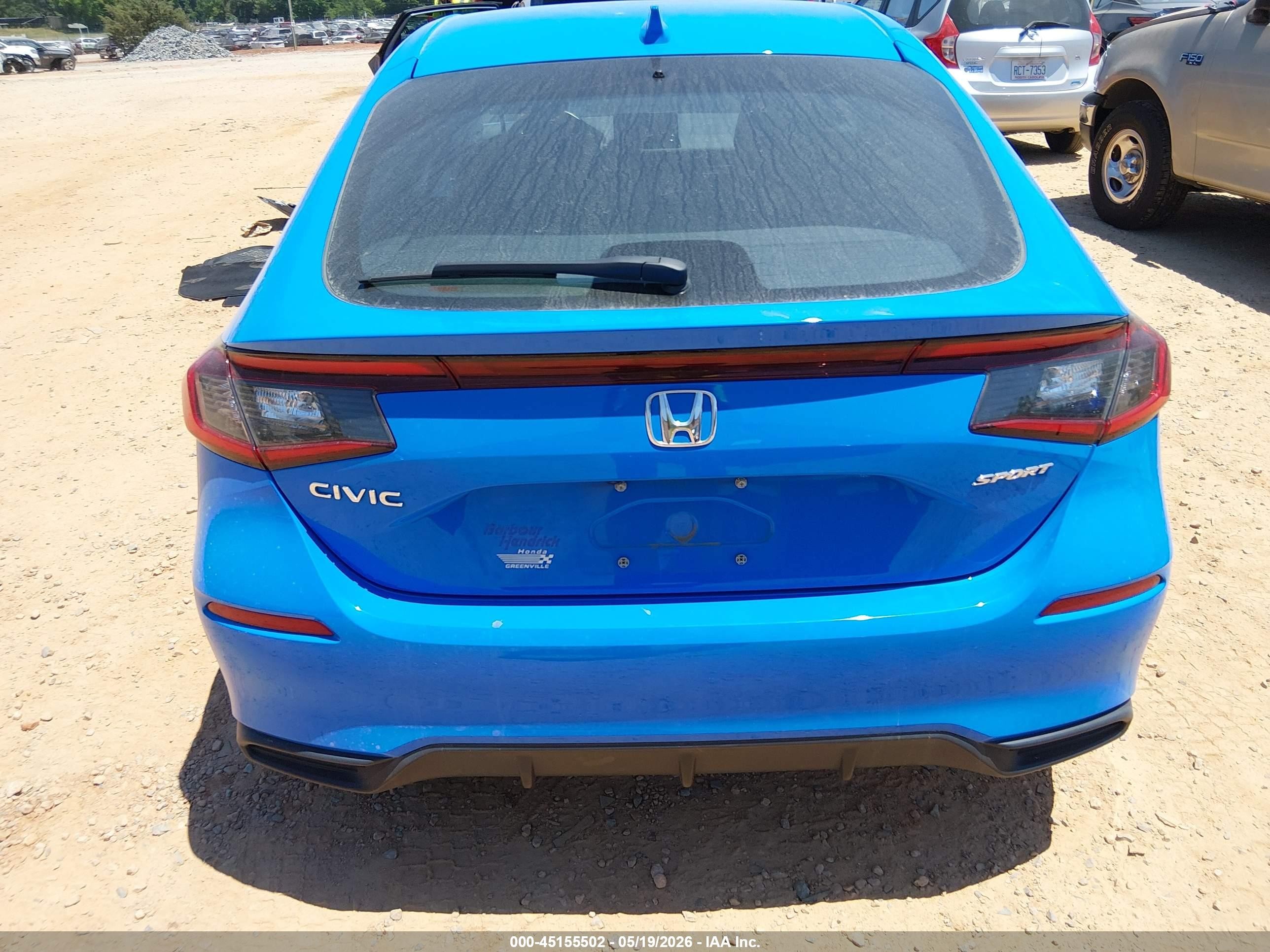 2022 Honda Civic Sport Blue vin: 19XFL2H89NE007292