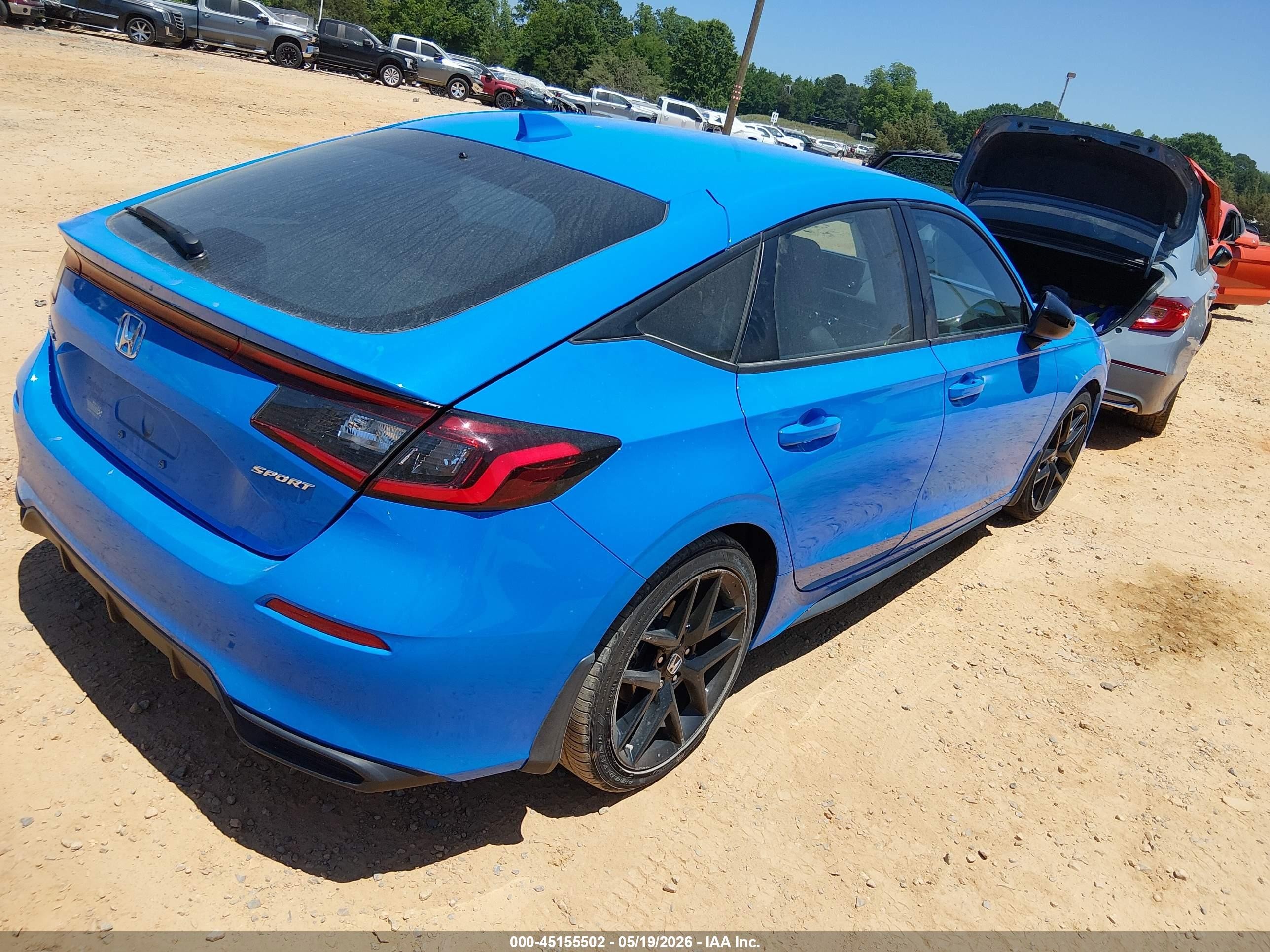 2022 Honda Civic Sport Blue vin: 19XFL2H89NE007292