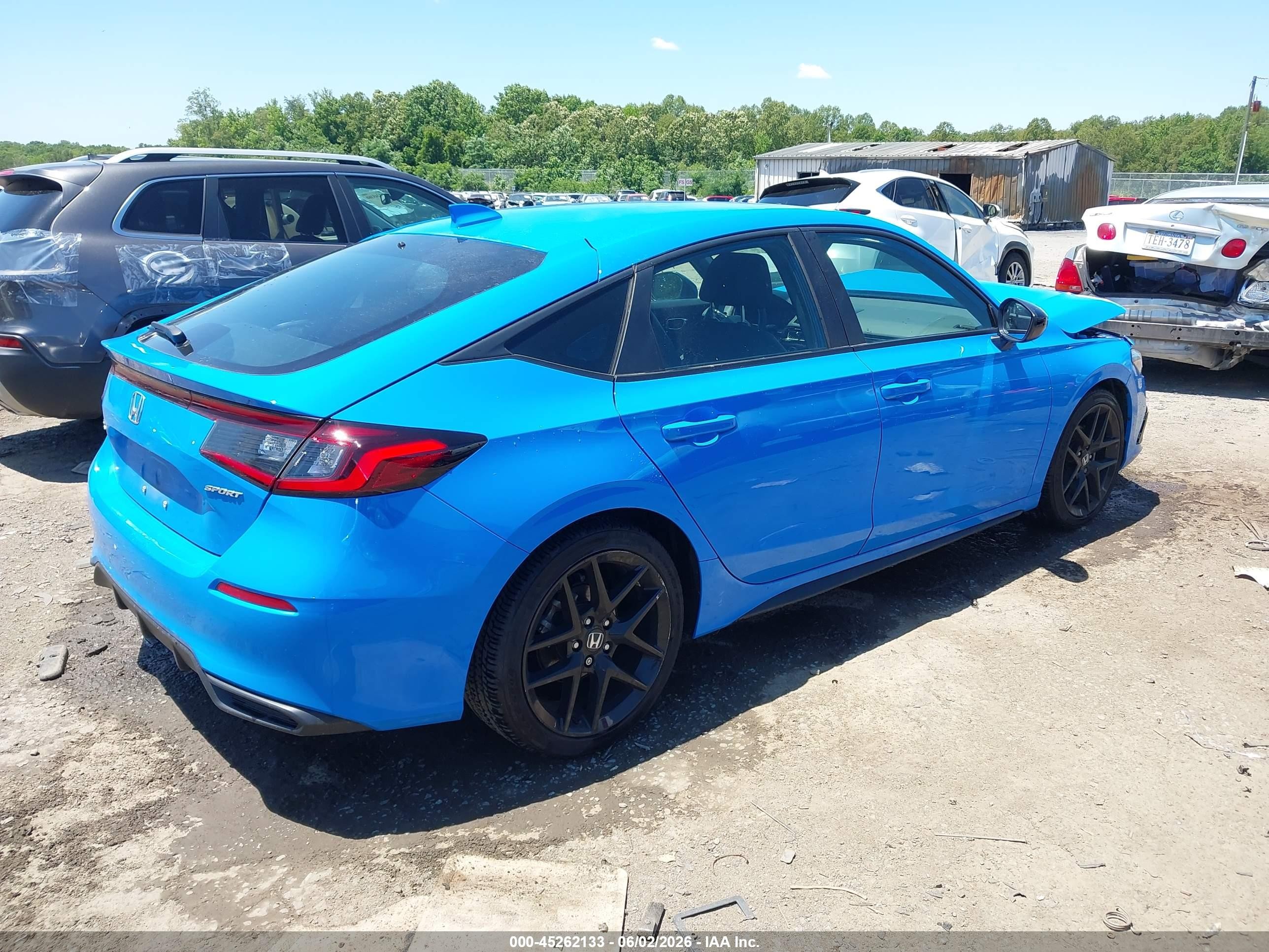 2024 Honda Civic Sport Blue vin: 19XFL2H89RE042775