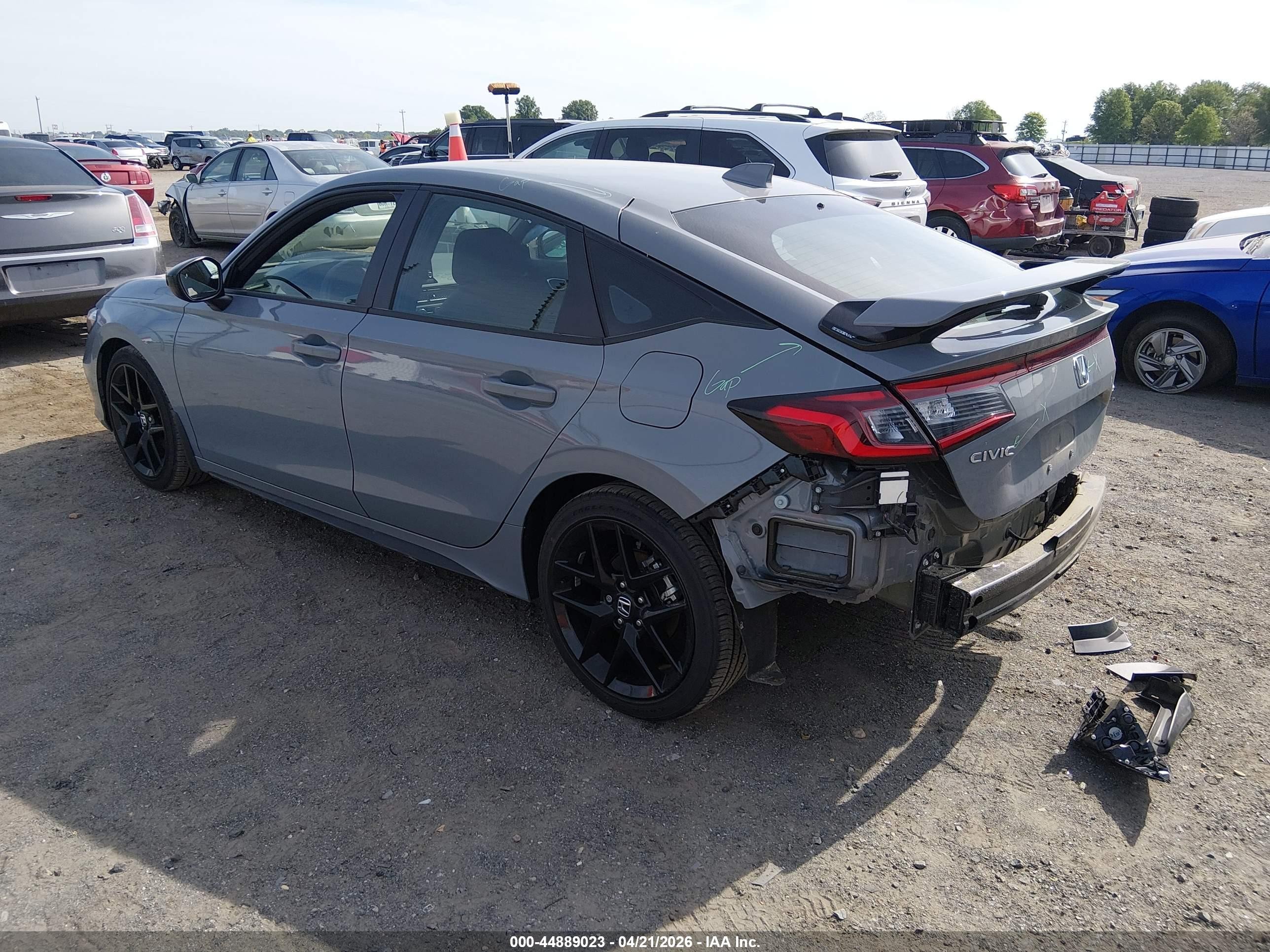 2025 Honda Civic Sedan Sport Gray vin: 19XFL2H89SE022872