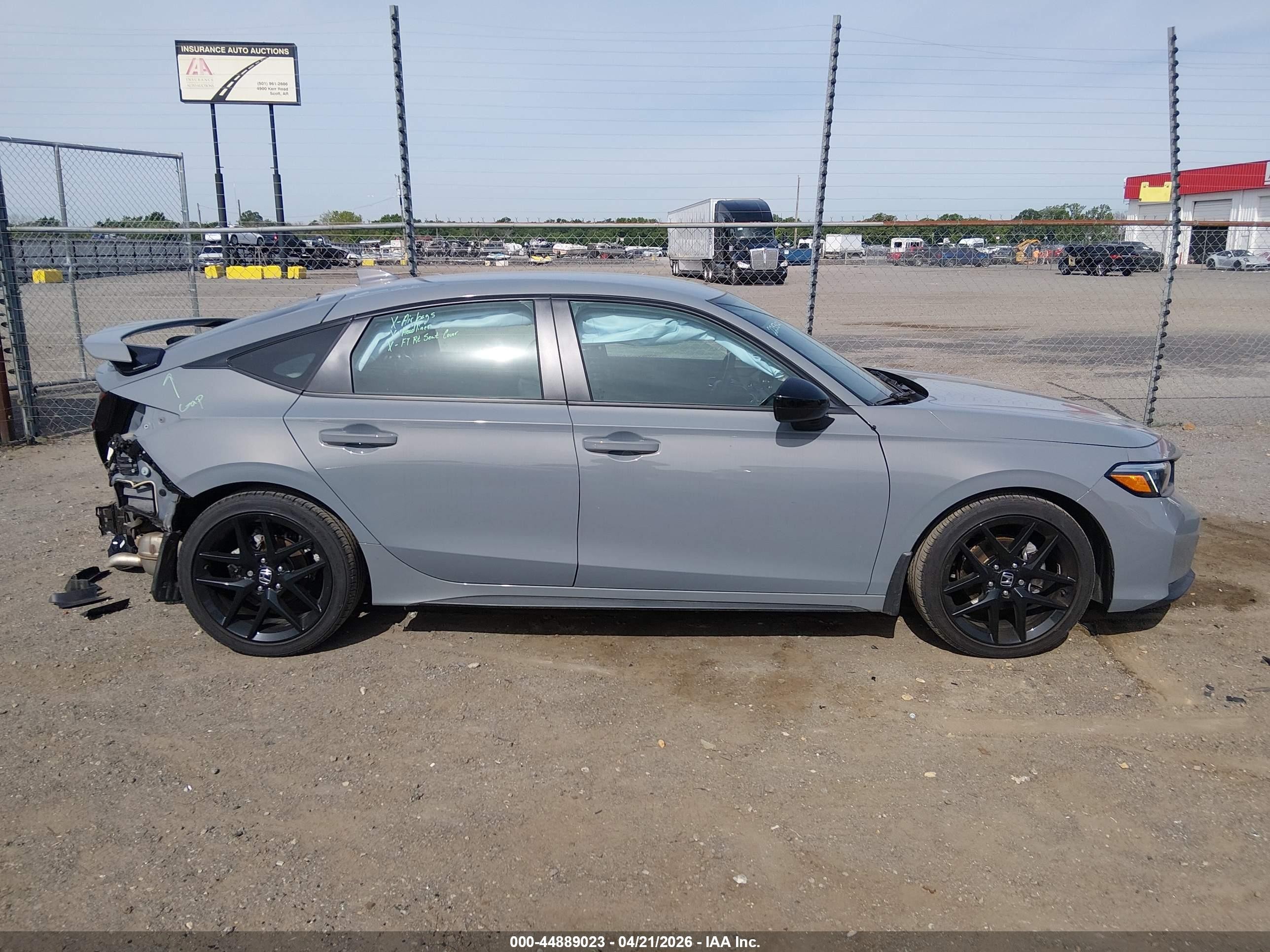 2025 Honda Civic Sedan Sport Gray vin: 19XFL2H89SE022872