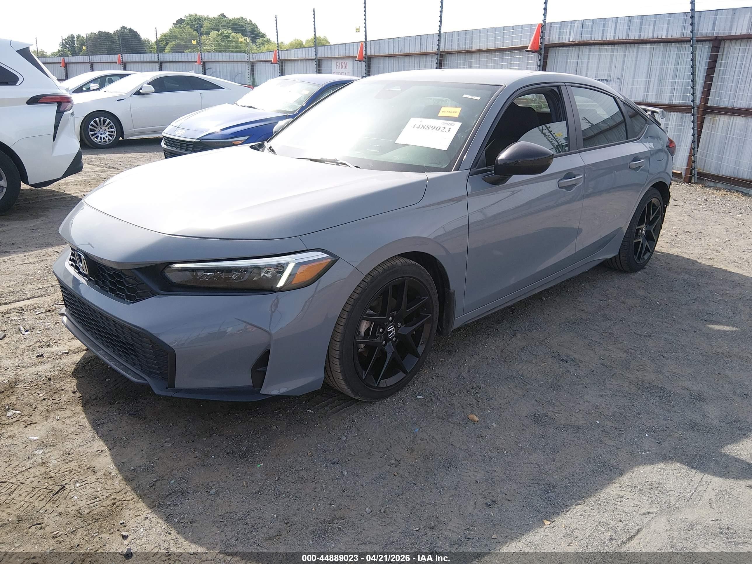 2025 Honda Civic Sedan Sport Gray vin: 19XFL2H89SE022872