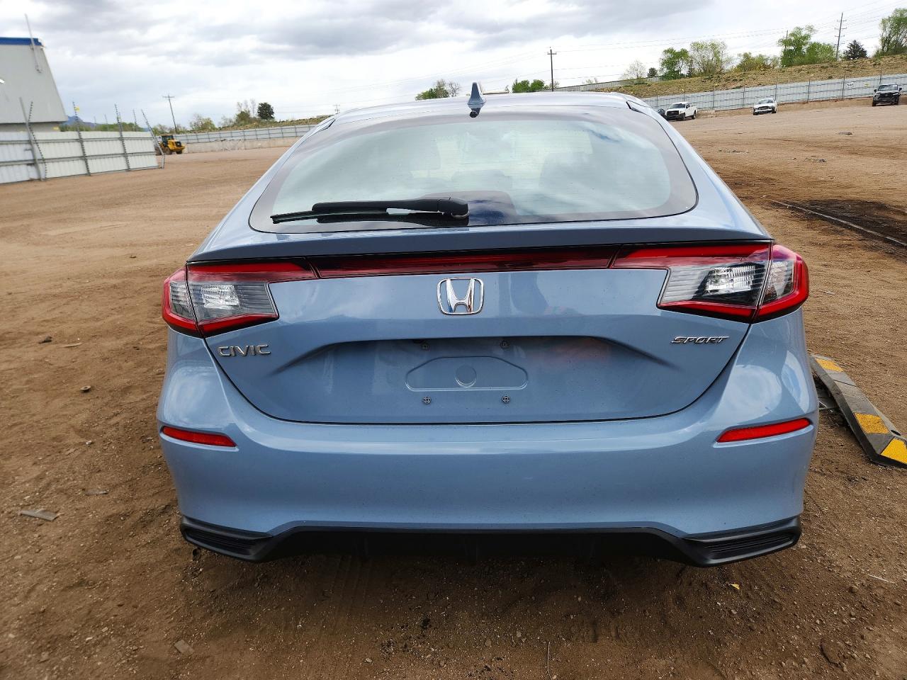 2024 Honda Civic Sport Серый vin: 19XFL2H8XRE017626