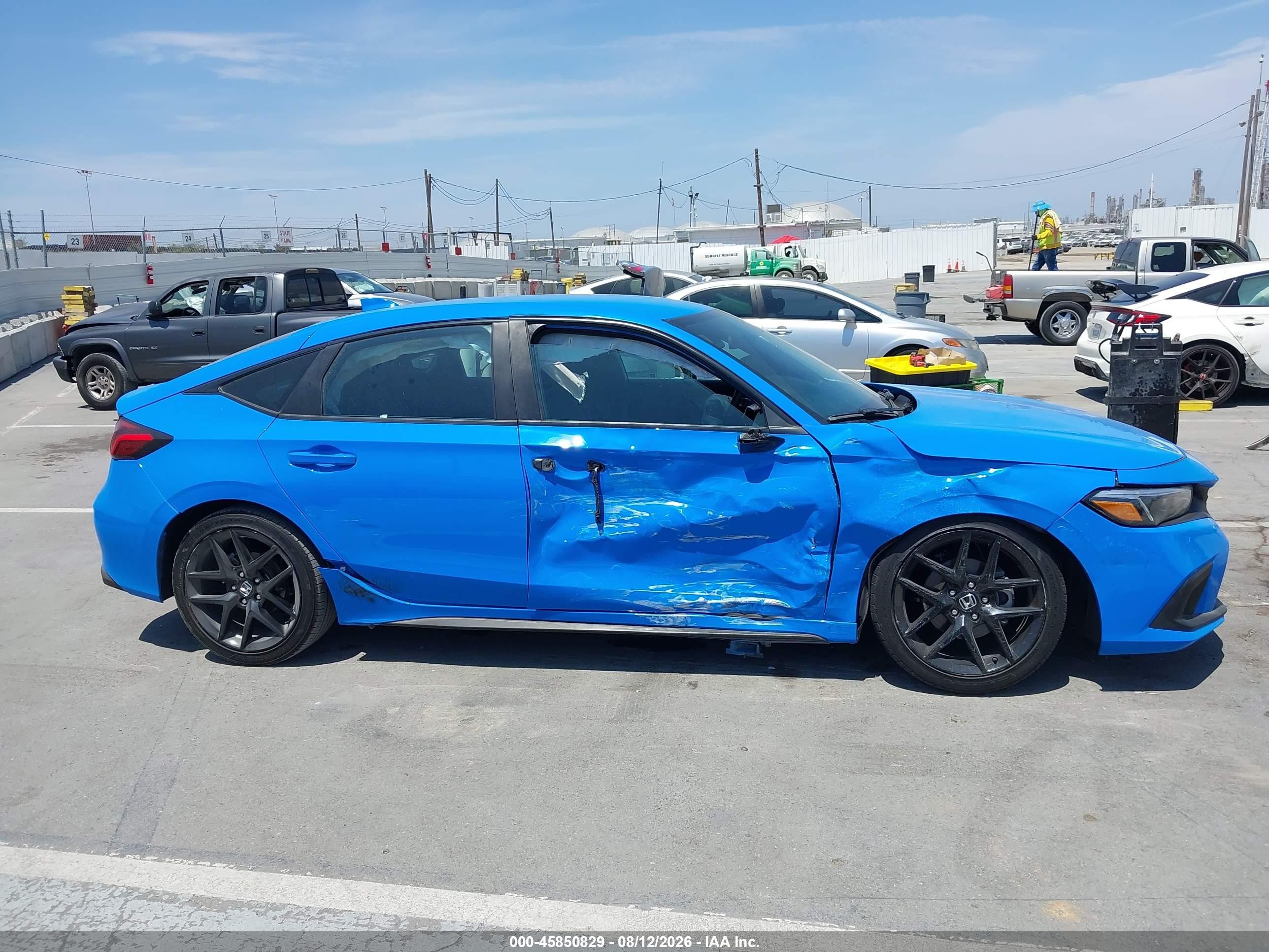 2024 Honda Civic Sport Blue vin: 19XFL2H8XRE035978