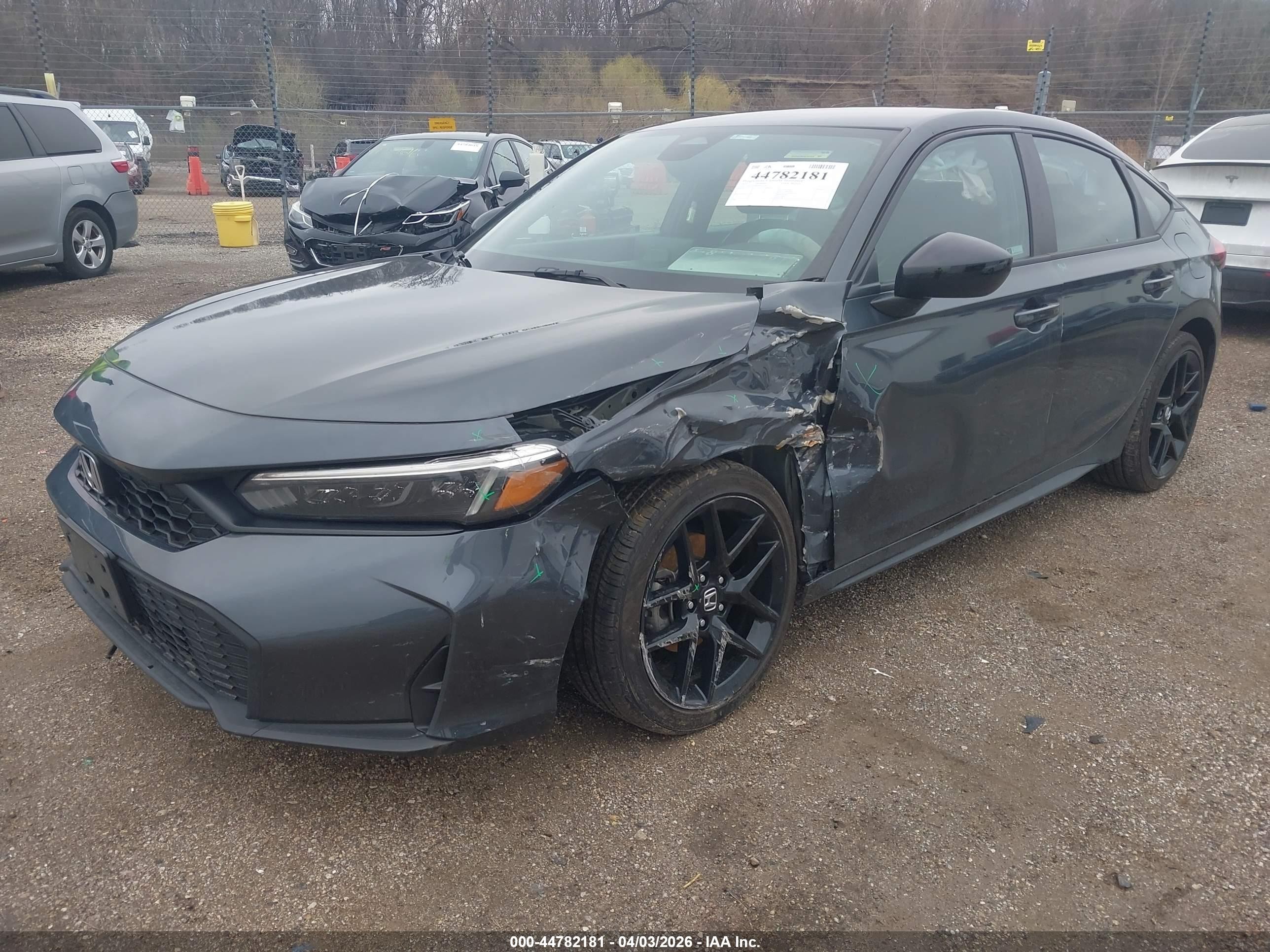 2025 Honda Civic Sedan Sport Серый vin: 19XFL2H8XSE032116