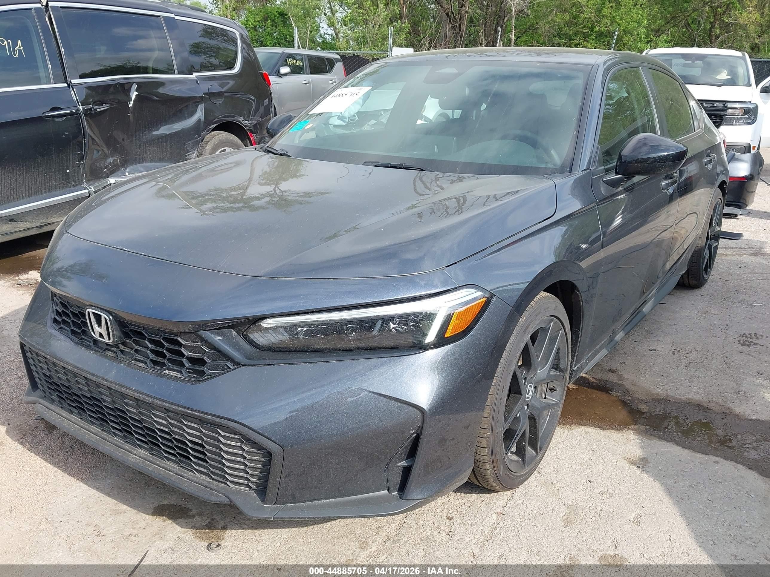 2026 Honda Civic Sport Синий vin: 19XFL2H8XTE002602