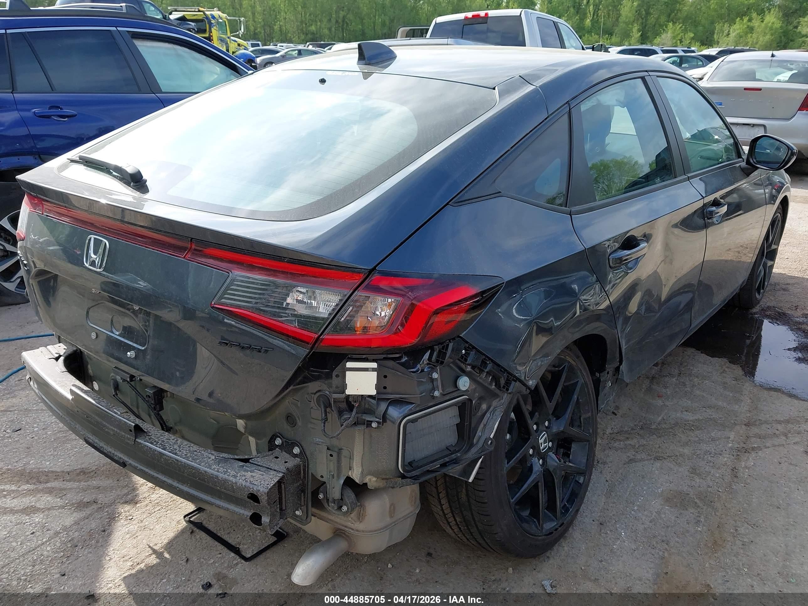2026 Honda Civic Sport Синий vin: 19XFL2H8XTE002602
